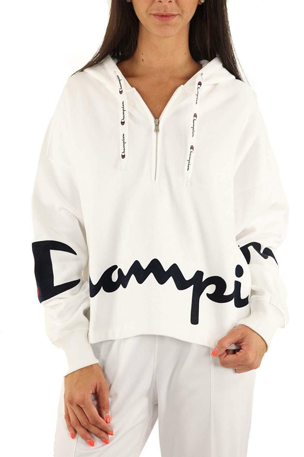 tuta champion nera e bianca donna