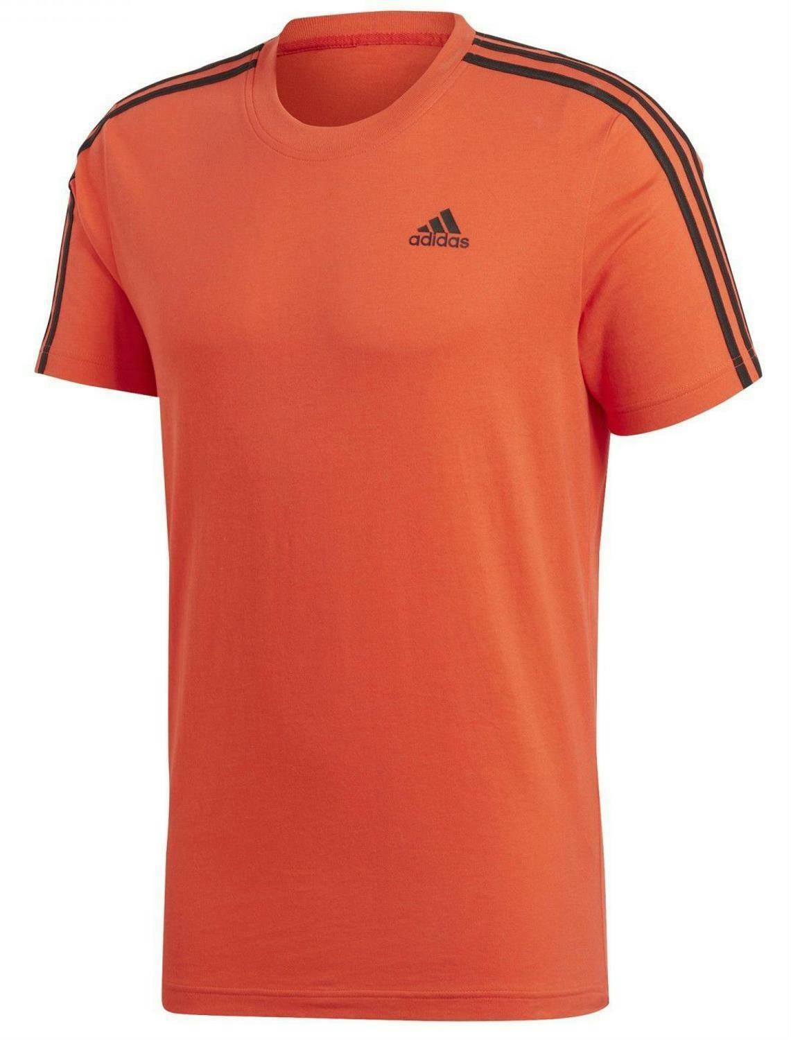 adidas adidas ess 3s tee t-shirt uomo arancio cw3806