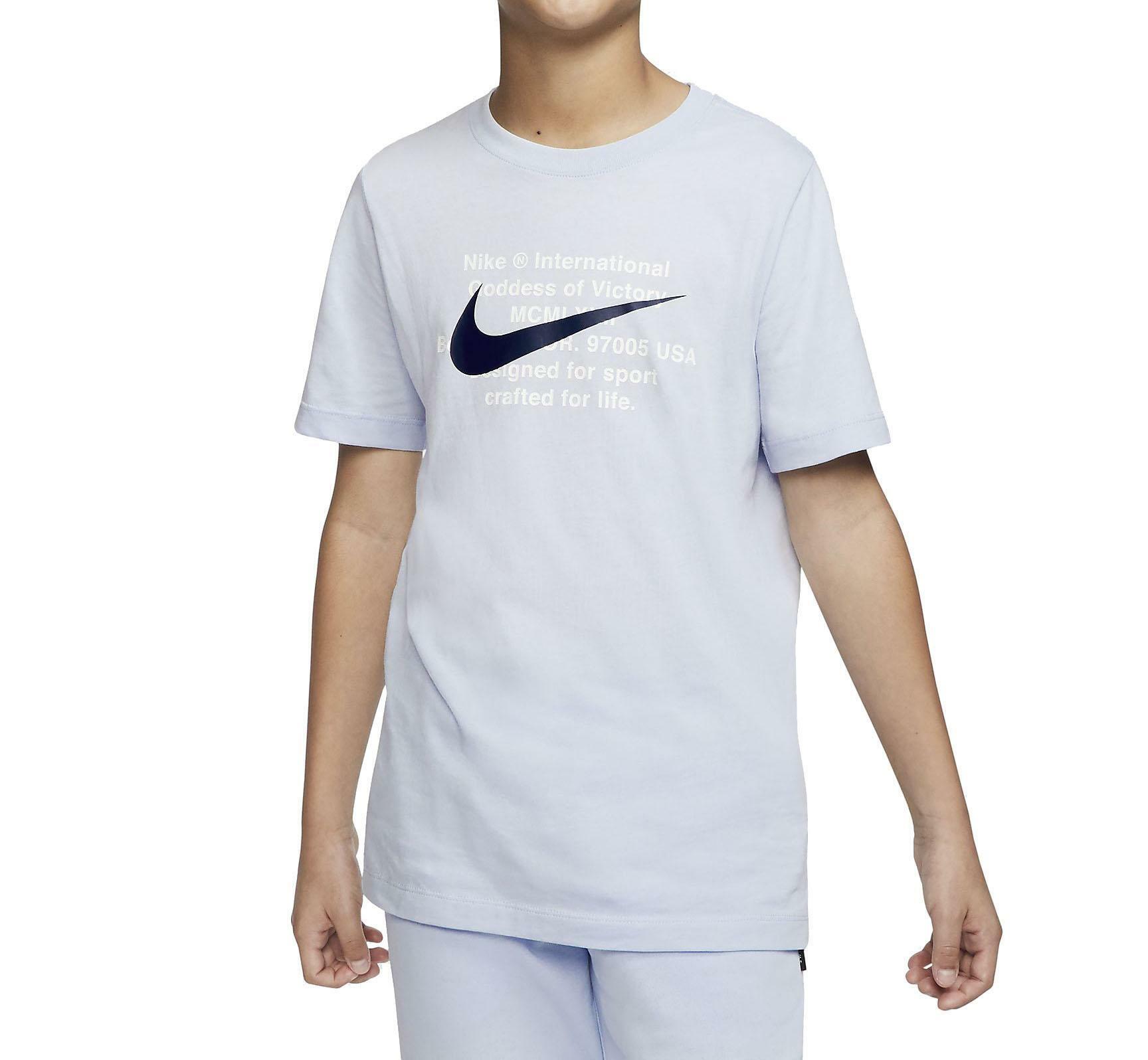 Nike t-shirt bambino azzurra ct2632085