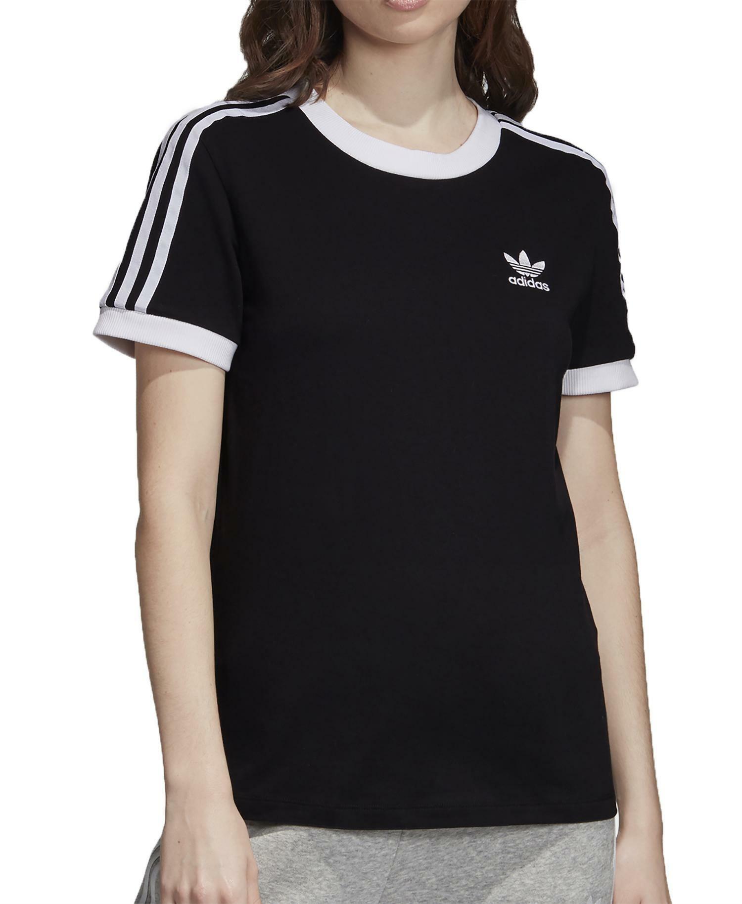 Adidas 3-stripes t-shirt donna nera ed7482