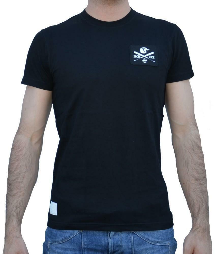 new era new era lxx patch t-shirt uomo nera