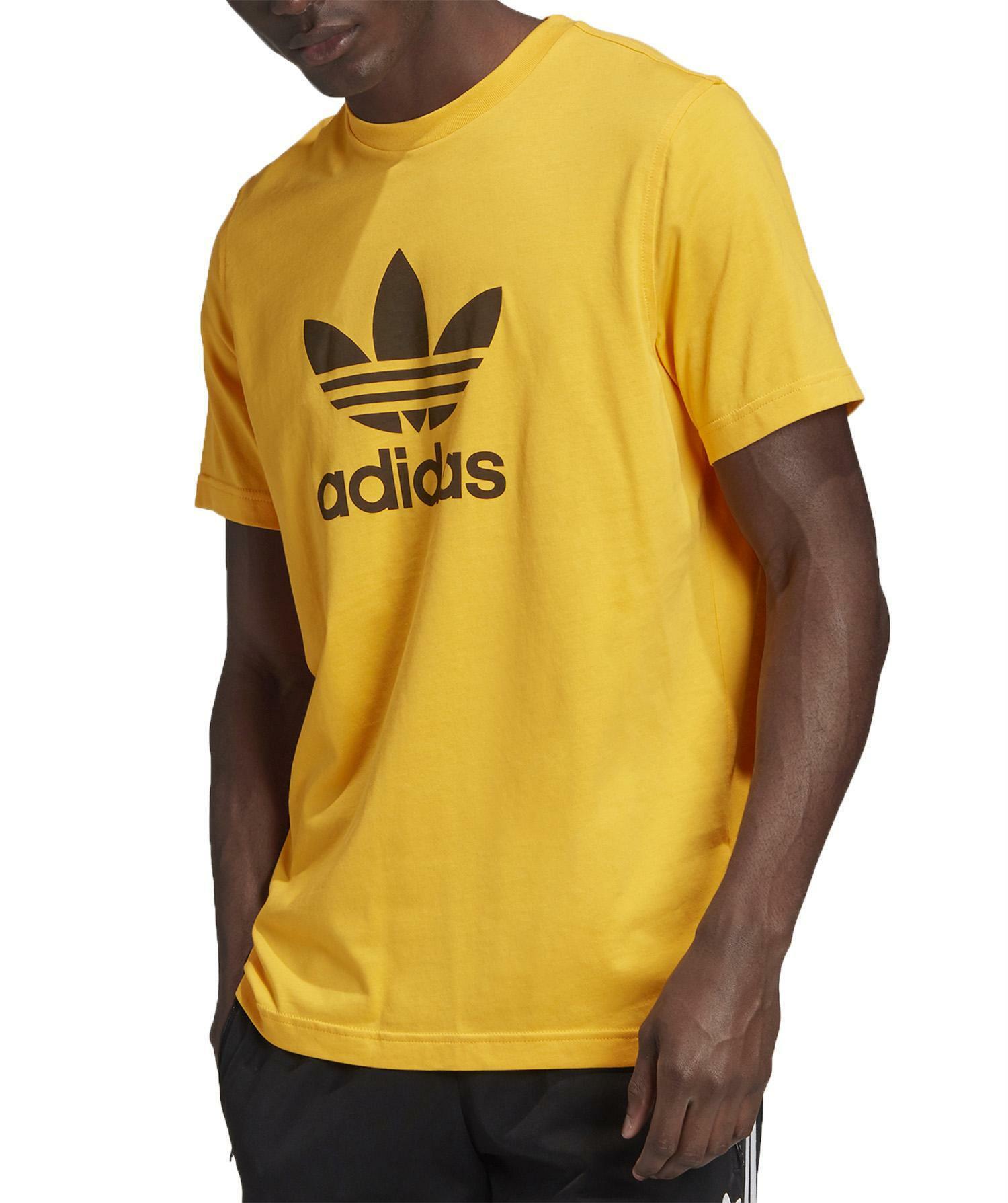 Adidas trefoil t-shirt uomo gialla gd9913