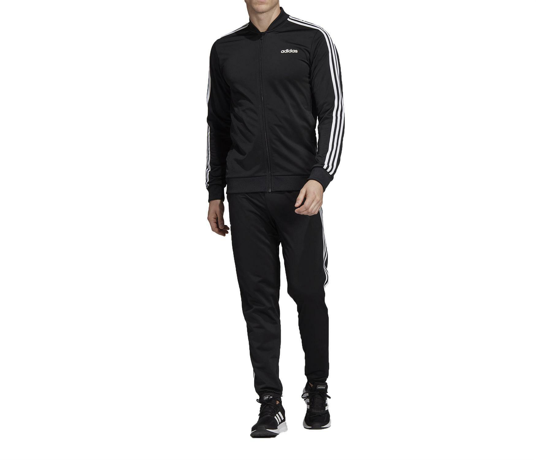 Adidas 3-stripes tuta uomo nera dv2448