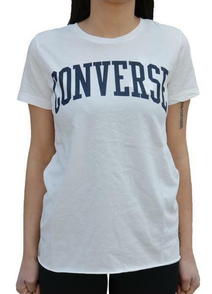 converse converse t-shirt donna bianca 7427a01