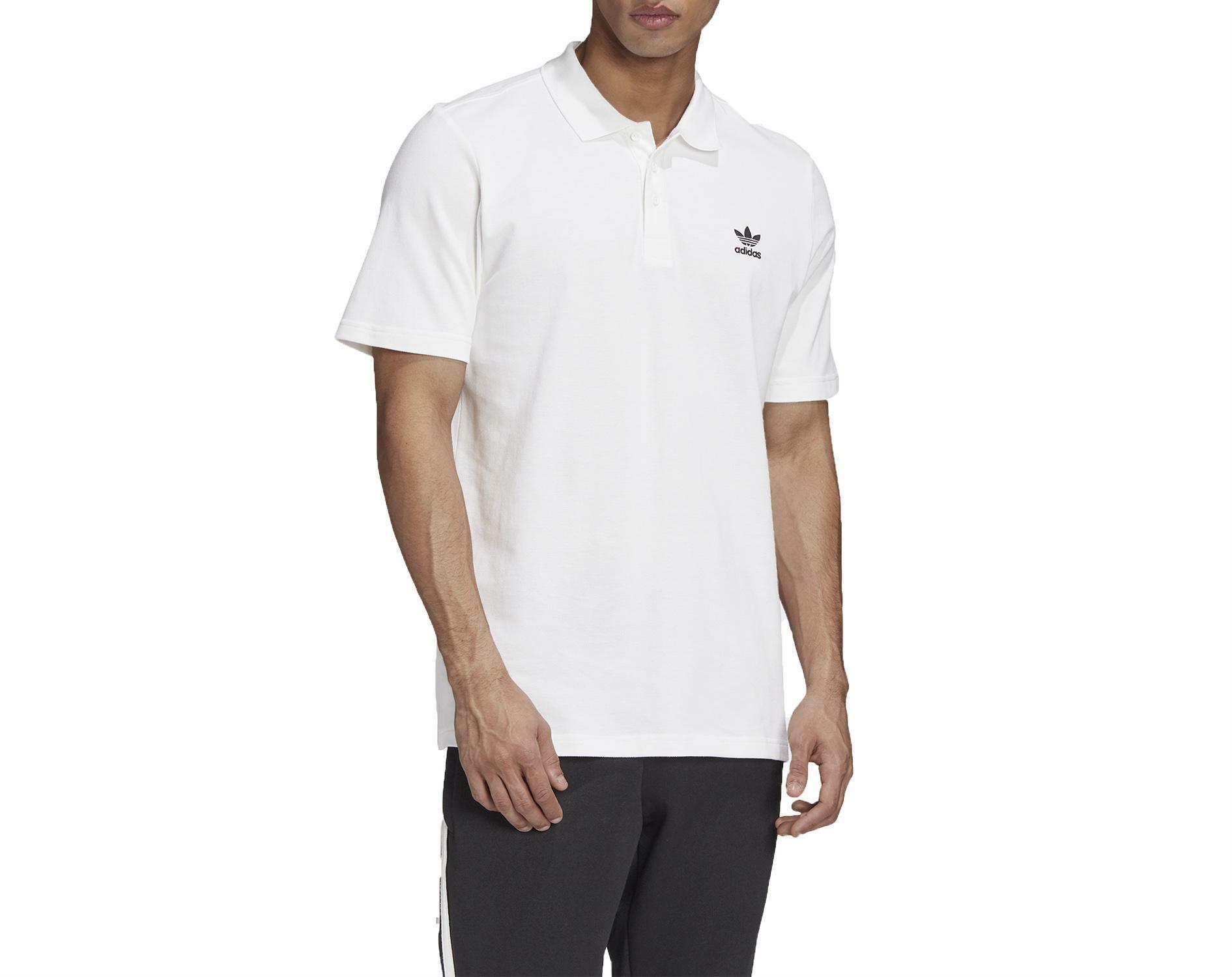 Adidas trefoil essentials polo uomo bianca gd2554