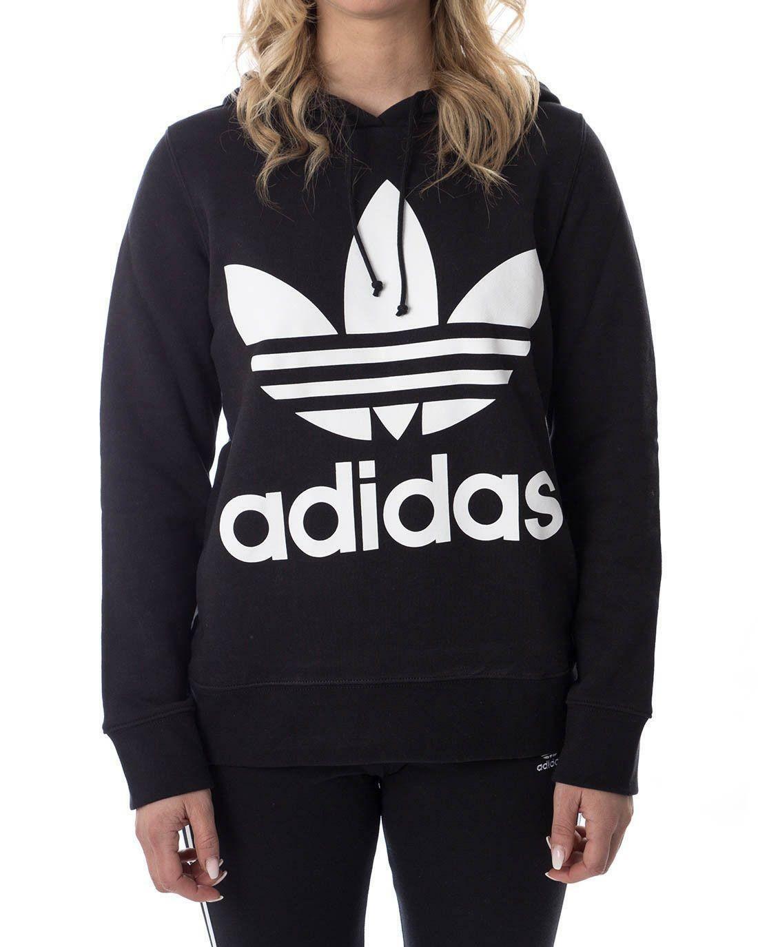 felpa adidas nera donna