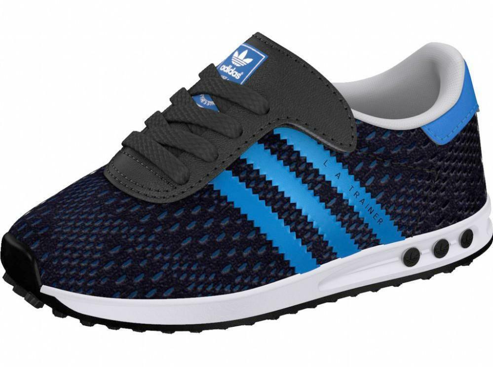 Adidas la trainer em cf i scarpe sportive bambino/a blu strappo tela s78986
