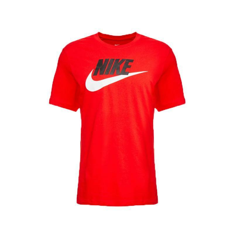 NIKE T-SHIRT CON LOGO NSW BRAND MARK Uomo Bianco Nero Rosso | Mascheroni  Sportswear