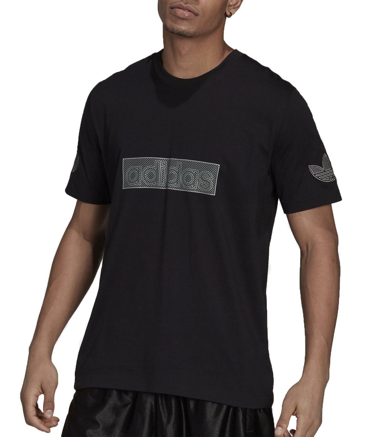 T-shirt adidas sprt logo h06746 uomo nera