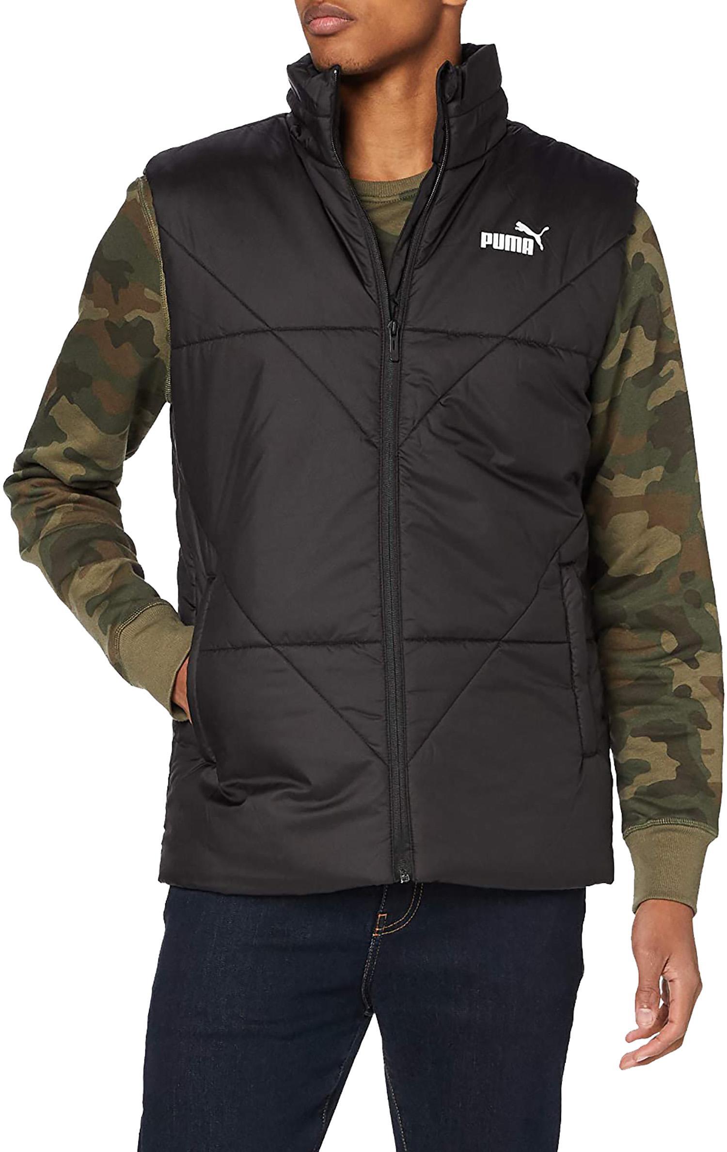 Puma gilet puma ess padded vest 58764401 uomo nero