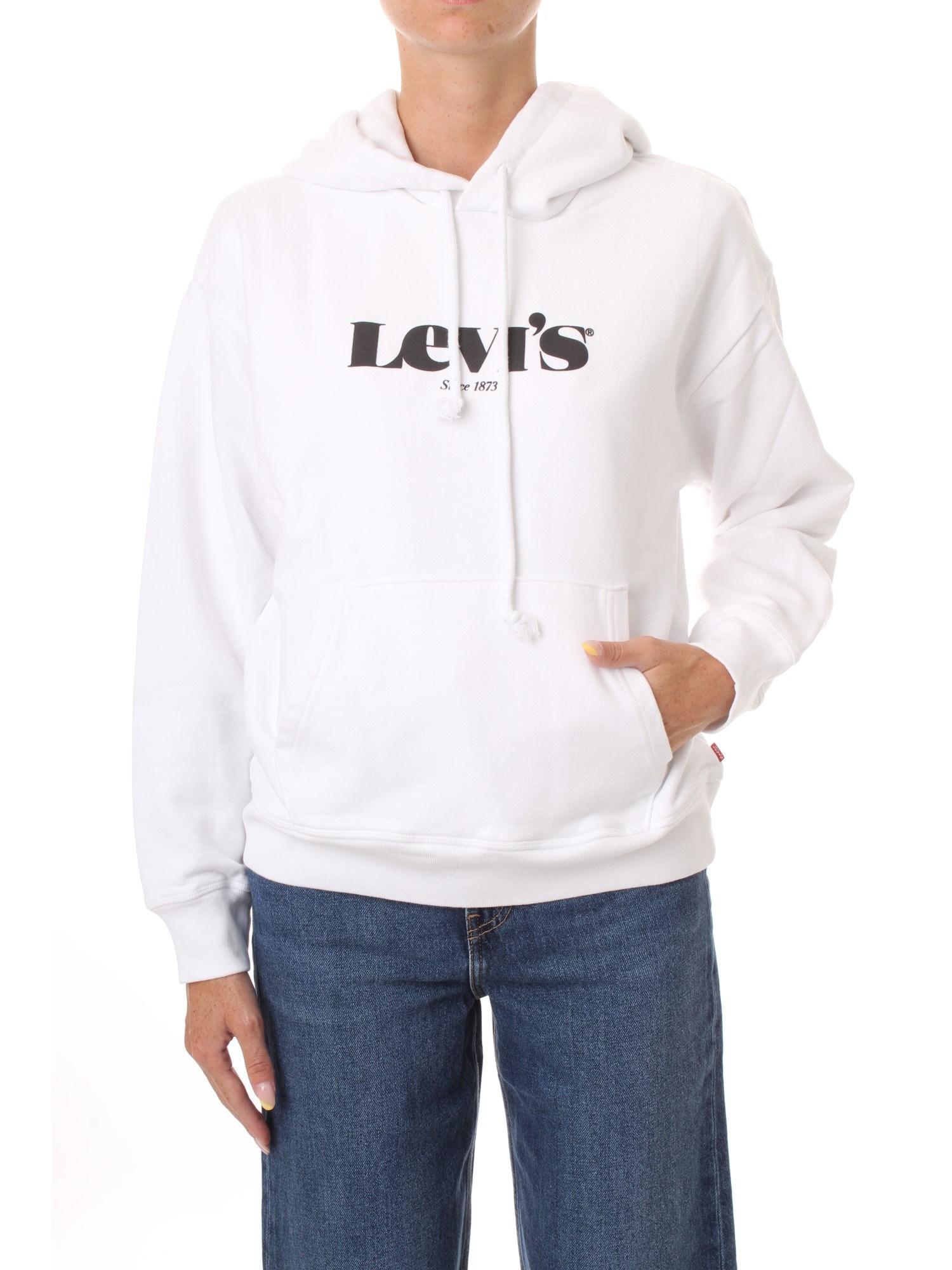felpa levi's bianca