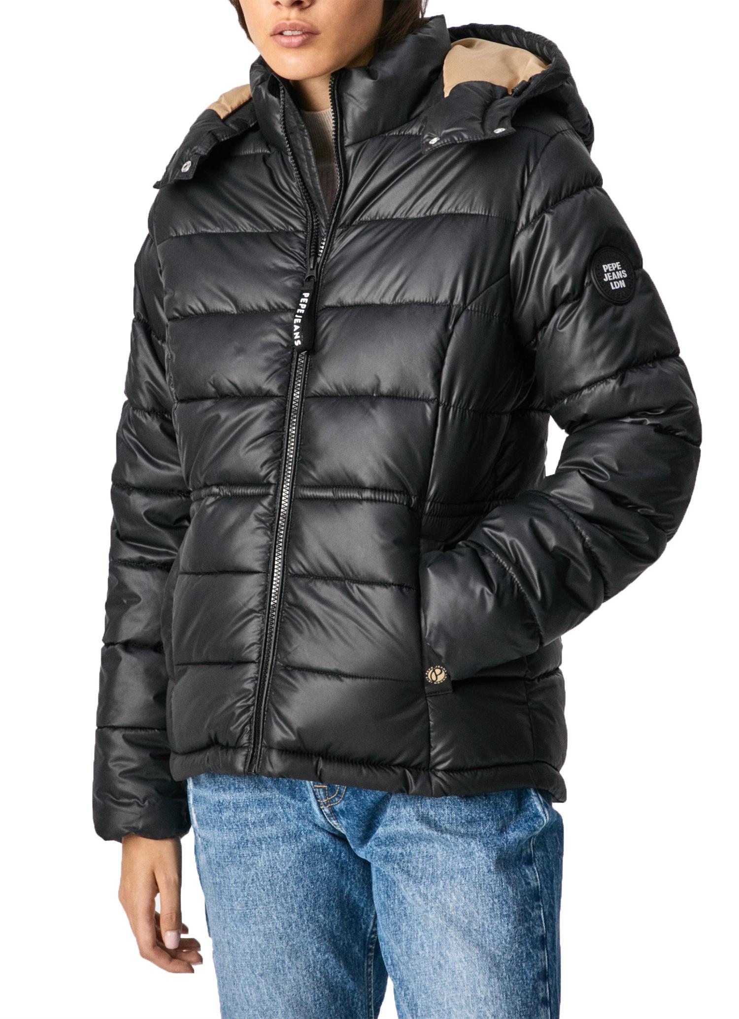 Pepe jeans giubbotto pepe jeans camille pl401979999 donna nero