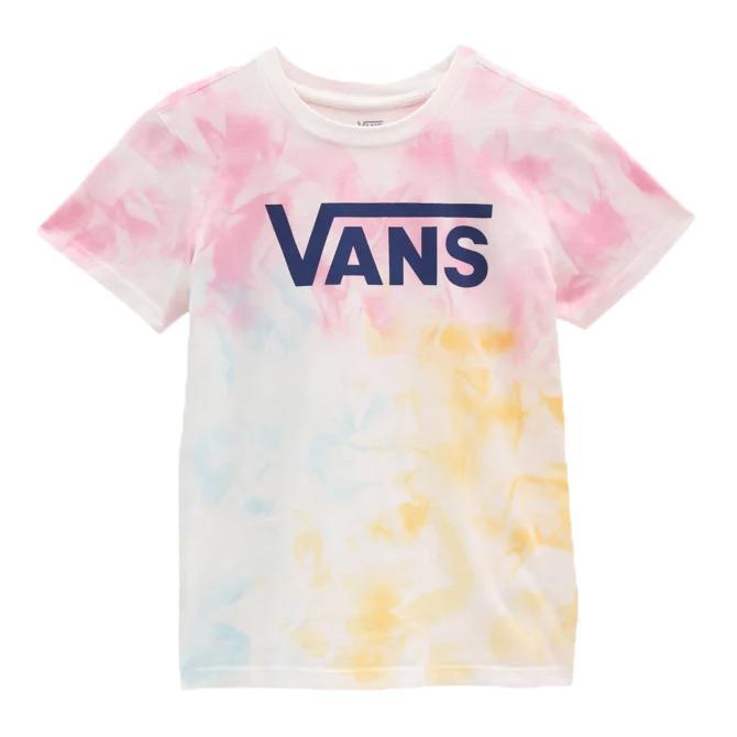 Vans t-shirt vans logo wash crew vn0a7rsbyre donna multicolore