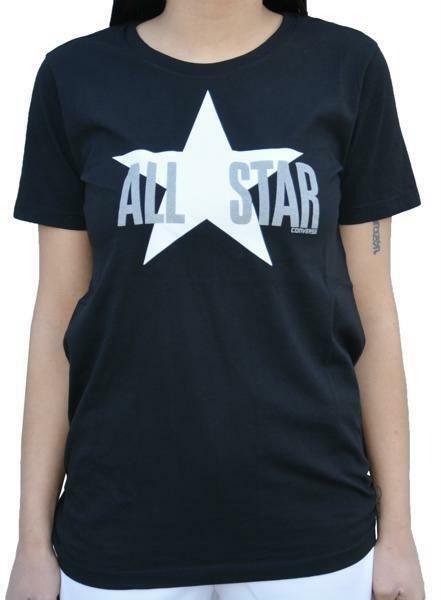 converse converse star t-shirt donna nera 7386a01