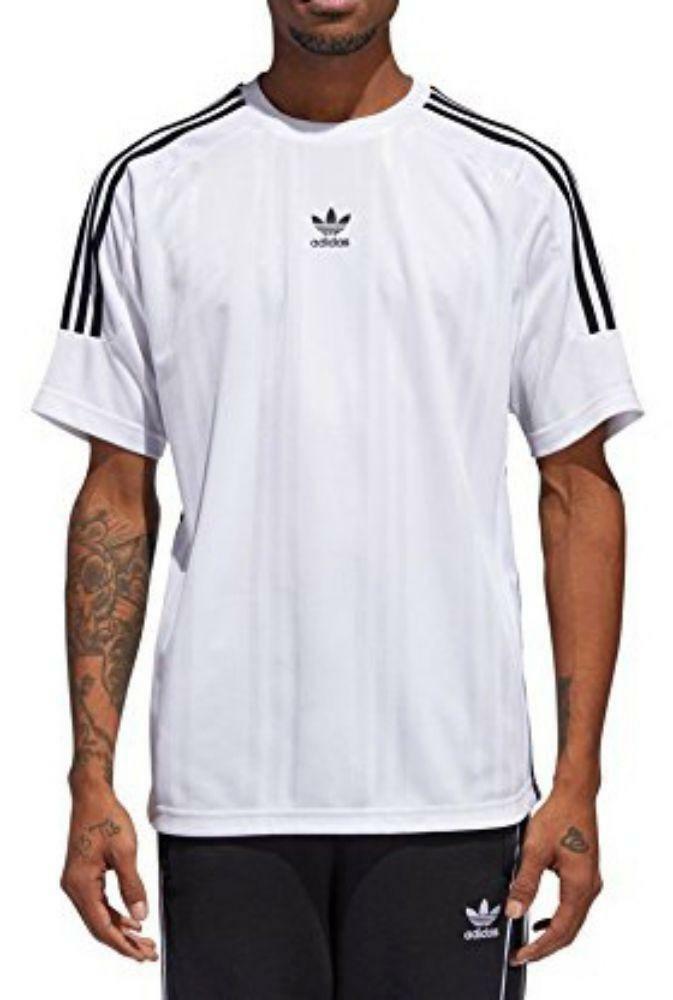 adidas adidas jacquard 3 stripes t-shirt uomo bianca