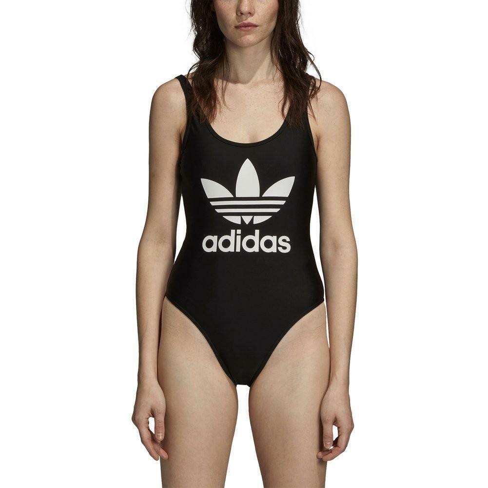 adidas adidas 3 stripes  swimsuit costume  donna nero dn8142