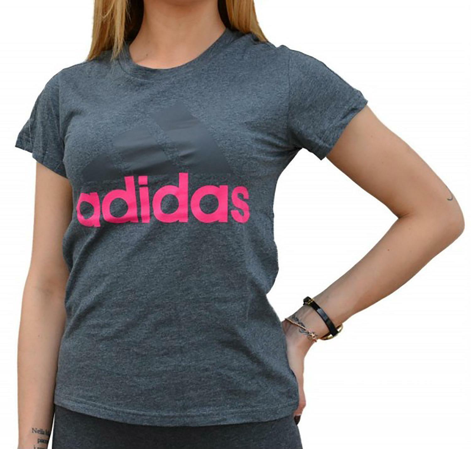 adidas adidas sli tee t-shirt donna grigia cz5769