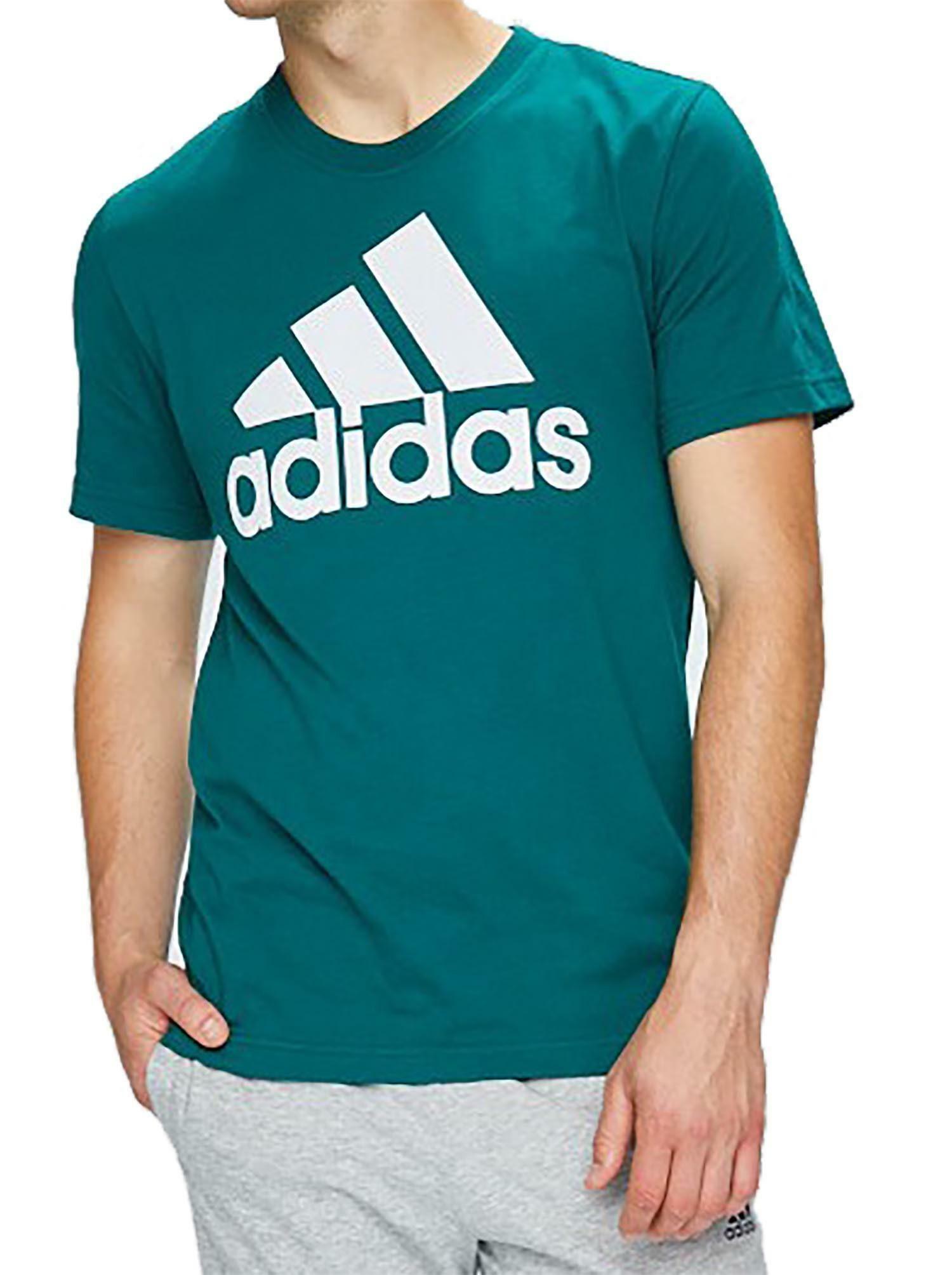adidas adidas ess linear tee t-shirt uomo verde cz7513