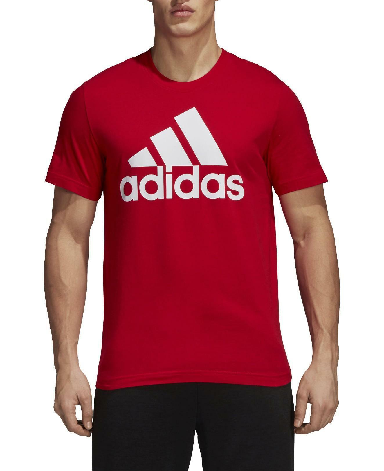 adidas adidas linear tee t-shirt uomo rossa cz7509