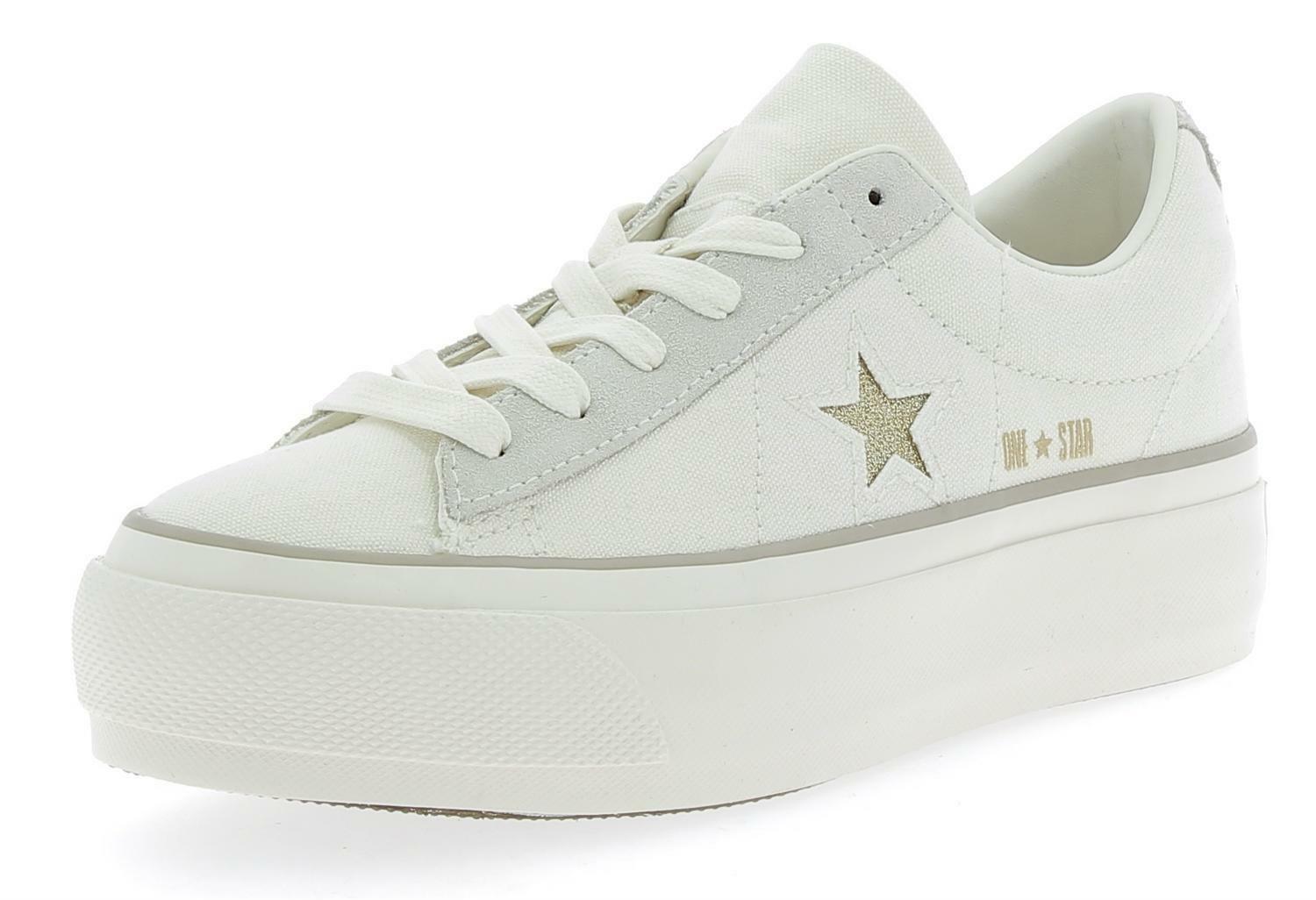 Converse one star platform scarpe sportive donna bianche