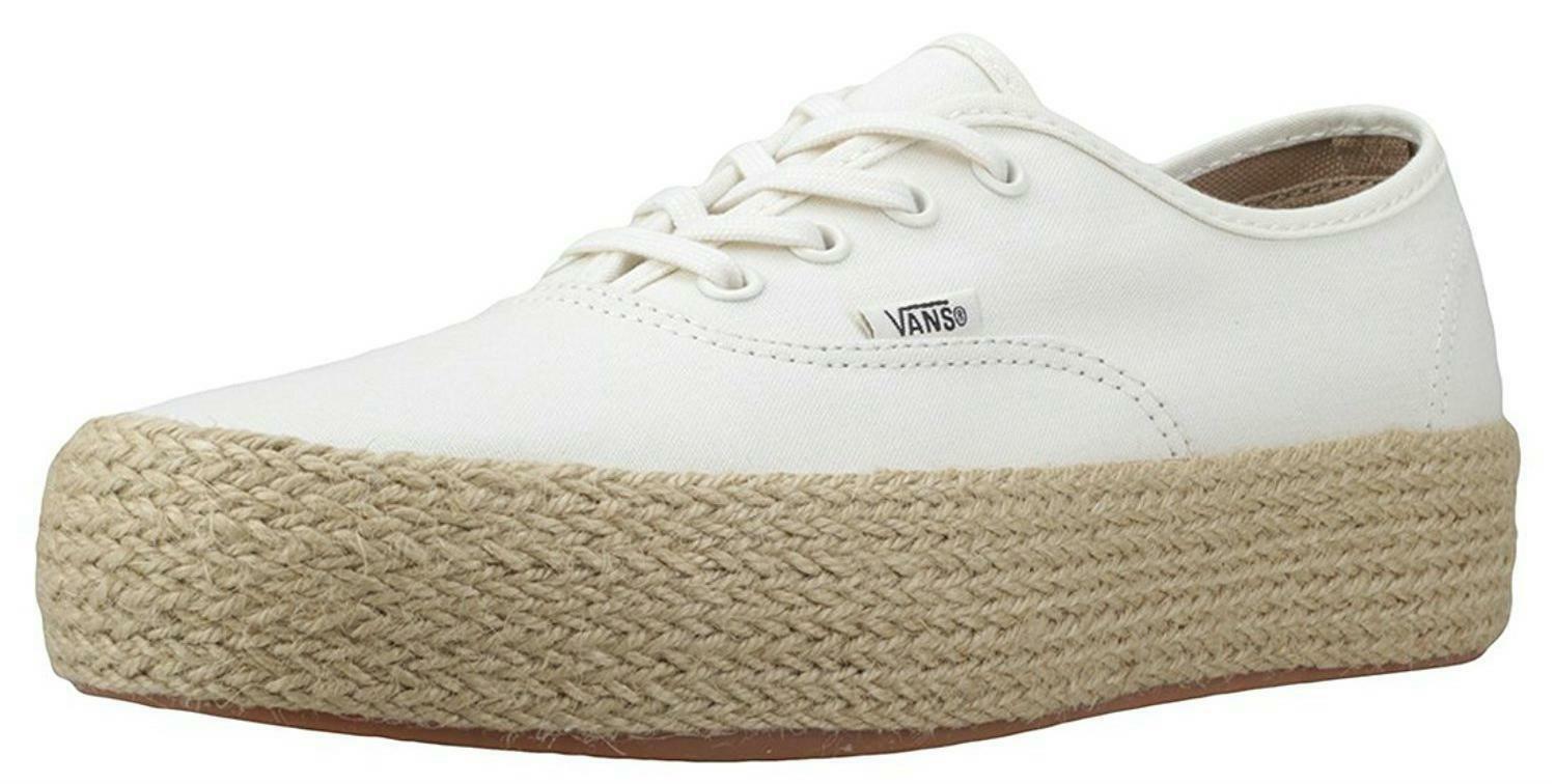 vans authentic platform bianche