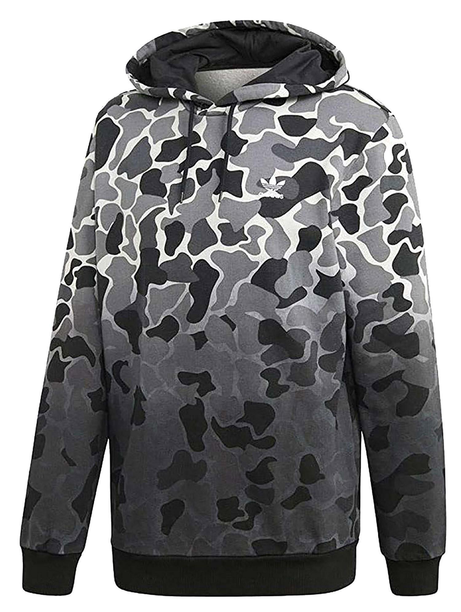 adidas originals adidas hoodie felpa uomo grigia camouflage dh4807