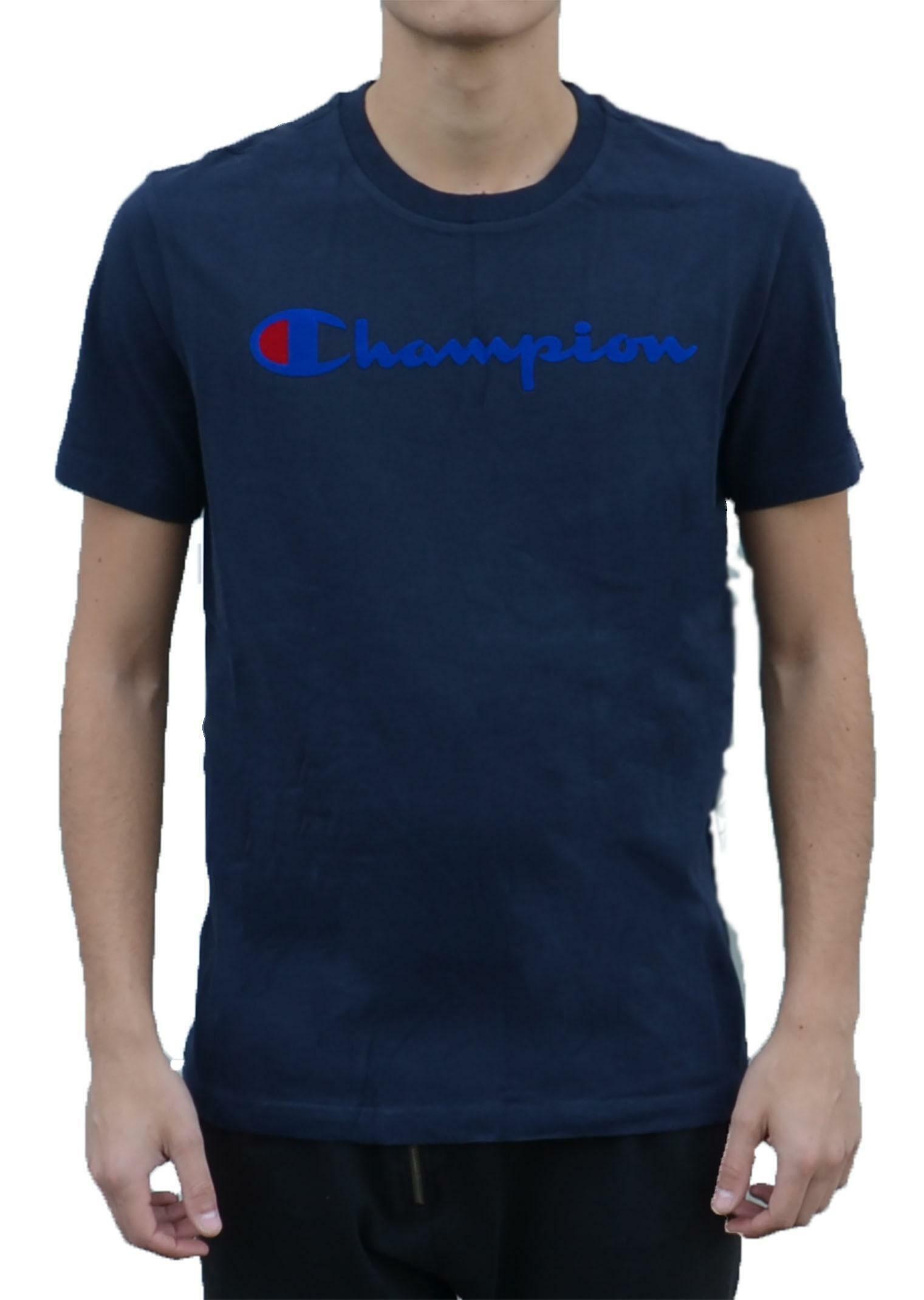 champion champion t-shirt uomo blu 212264bs501