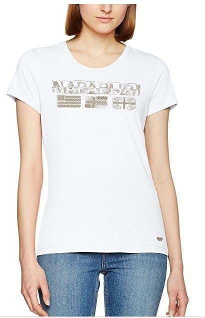 t shirt napapijri bianca