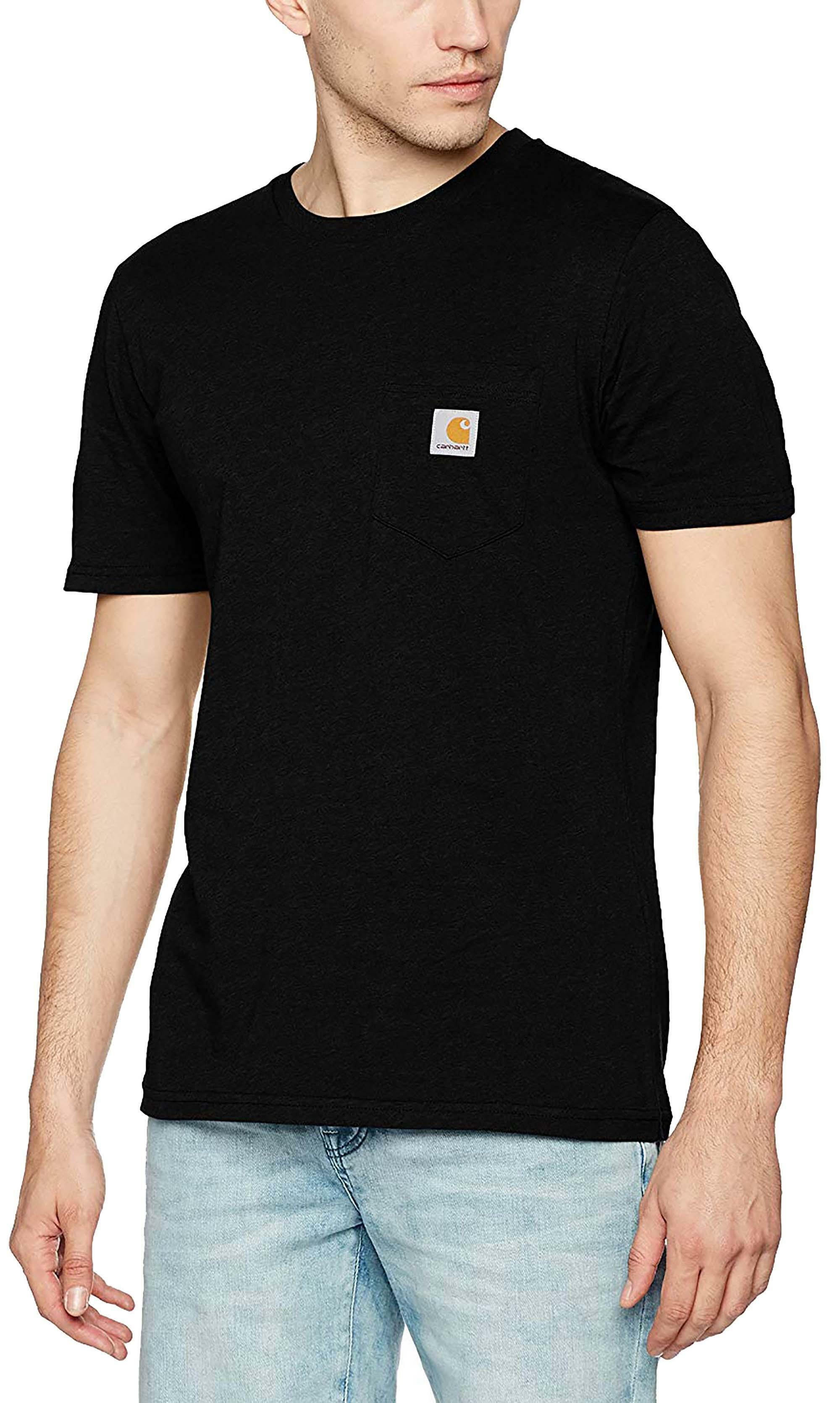 carhartt carhartt pocket t-shirt uomo nera i02209126