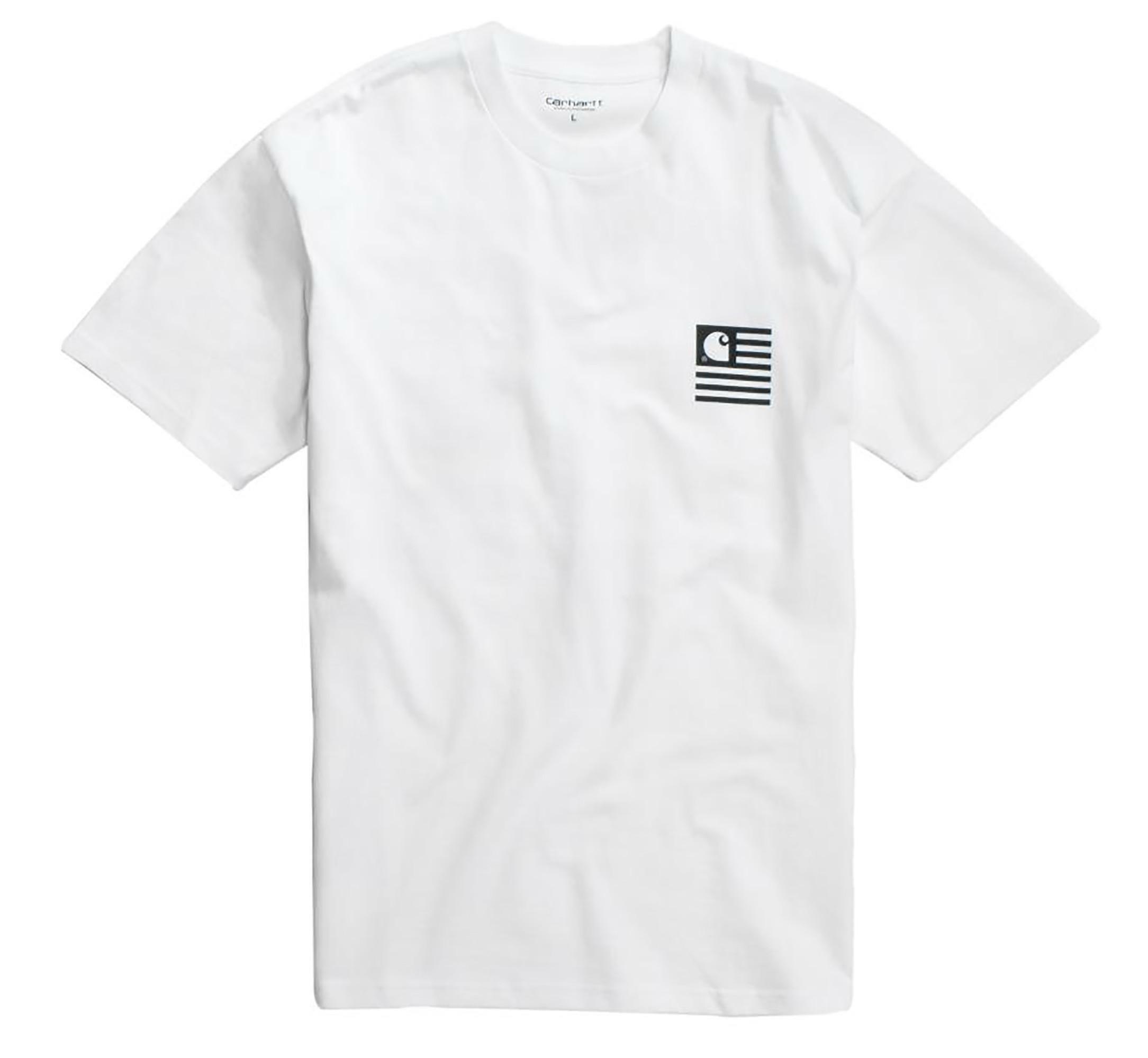 carhartt carhartt state patch t-shirt uomo bianca i0264094