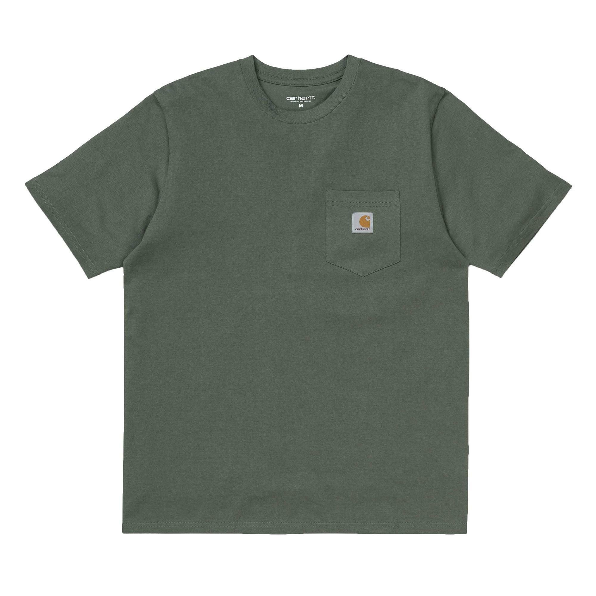 carhartt carhartt pocket t-shirt uomo verde i022091208
