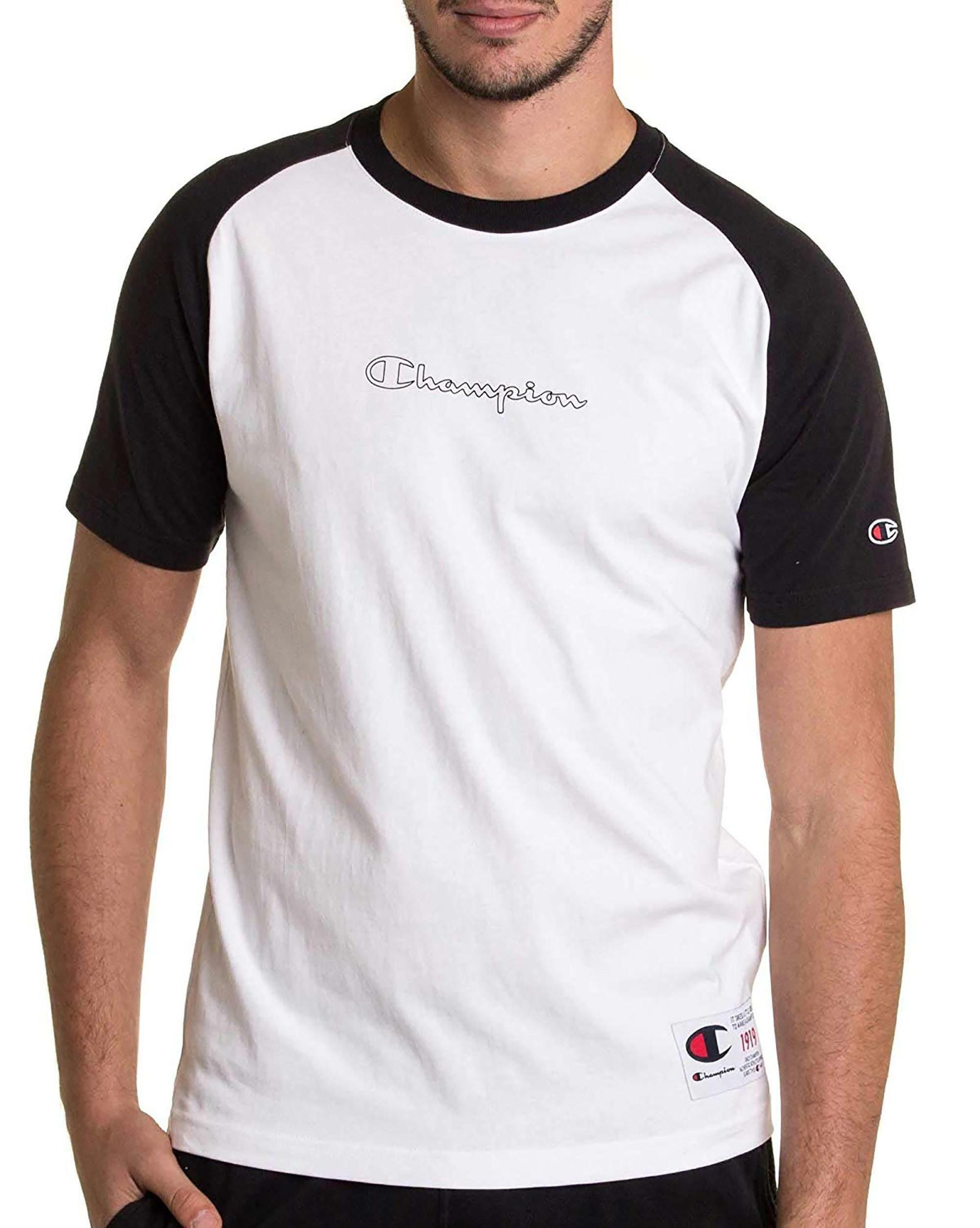 tuta champion bianca e nera uomo