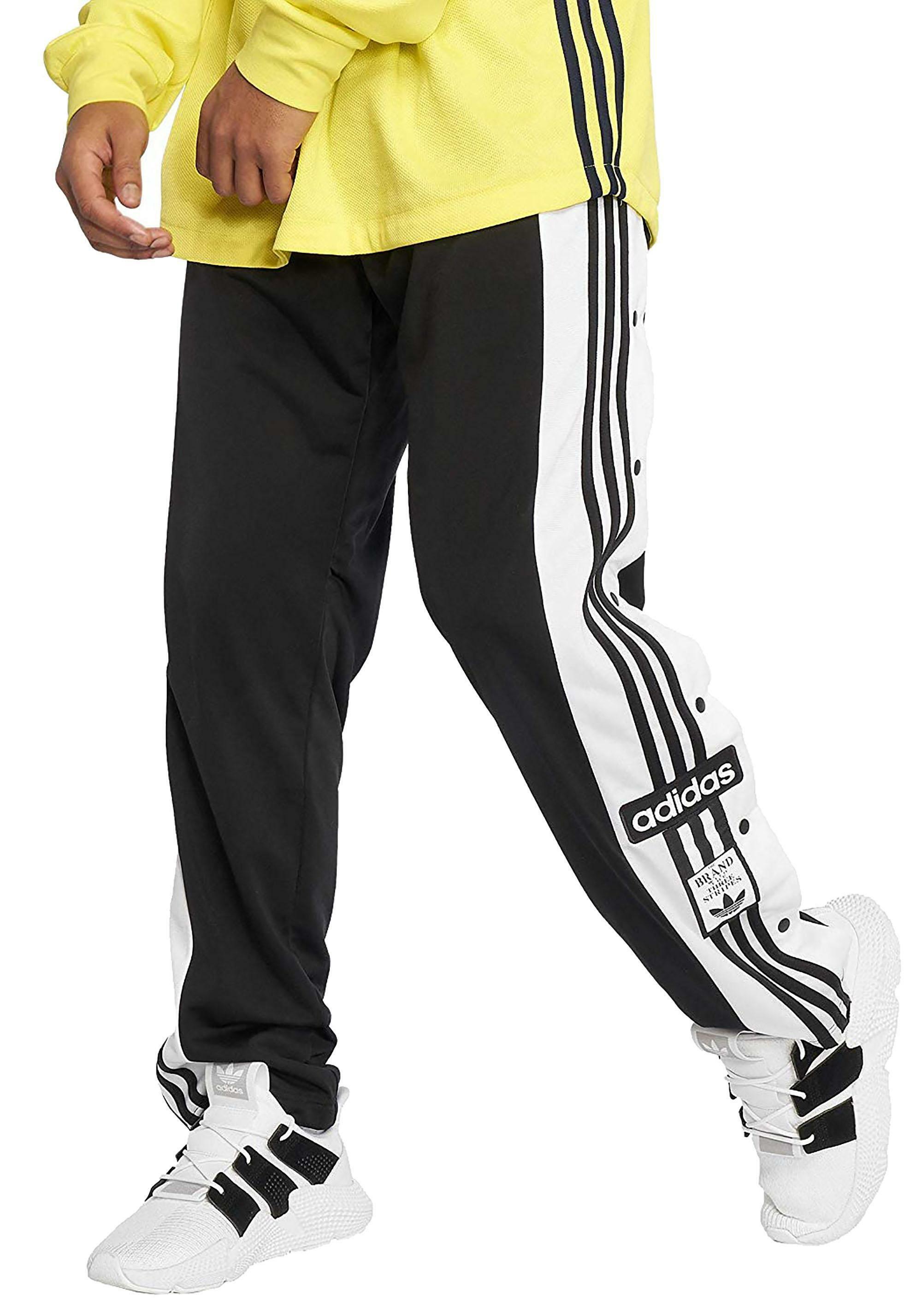 Adidas pantaloni con bottoni uomo neri dv1593