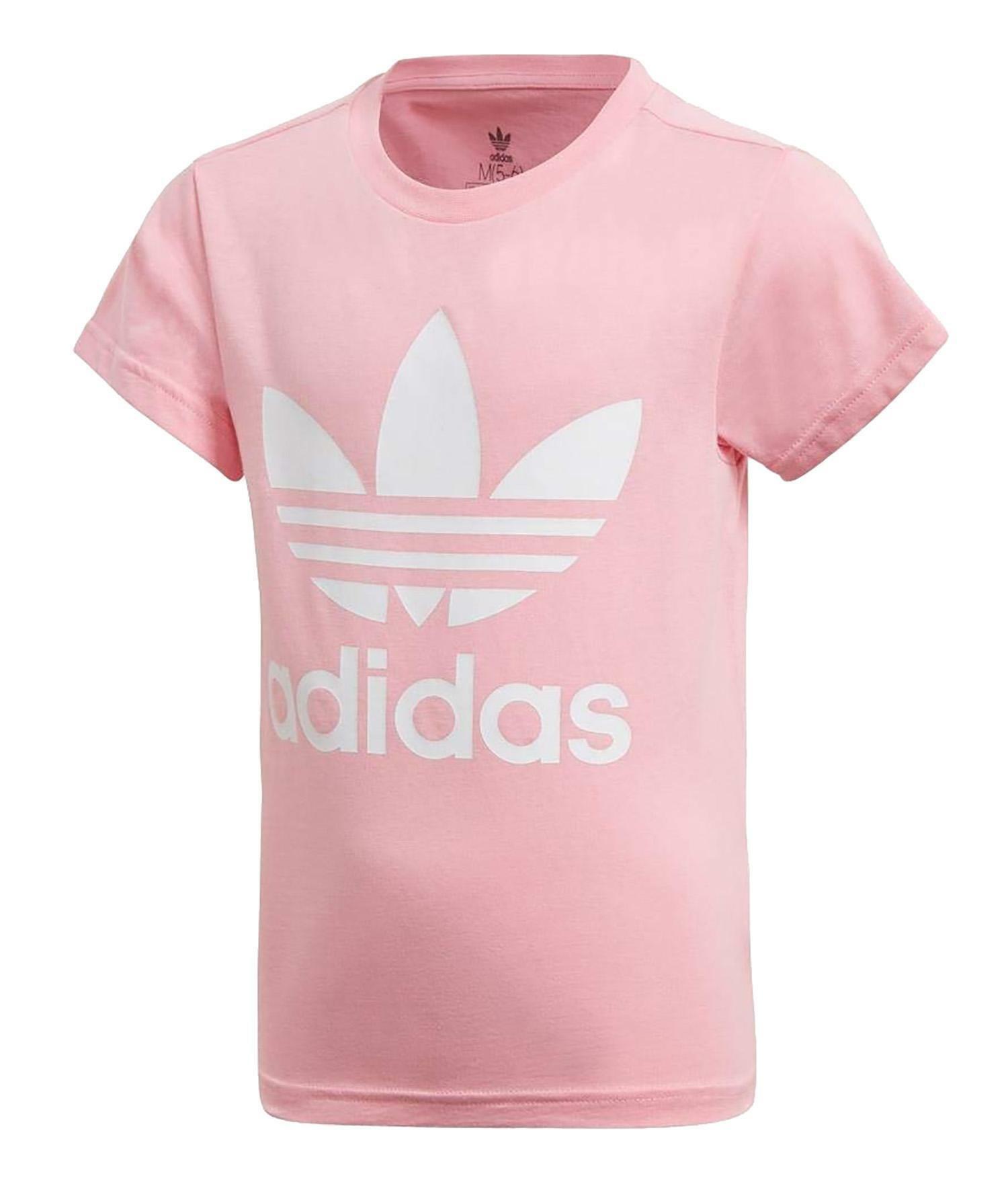 adidas adidas trefoil tee t-shirt bambina rosa dv2861