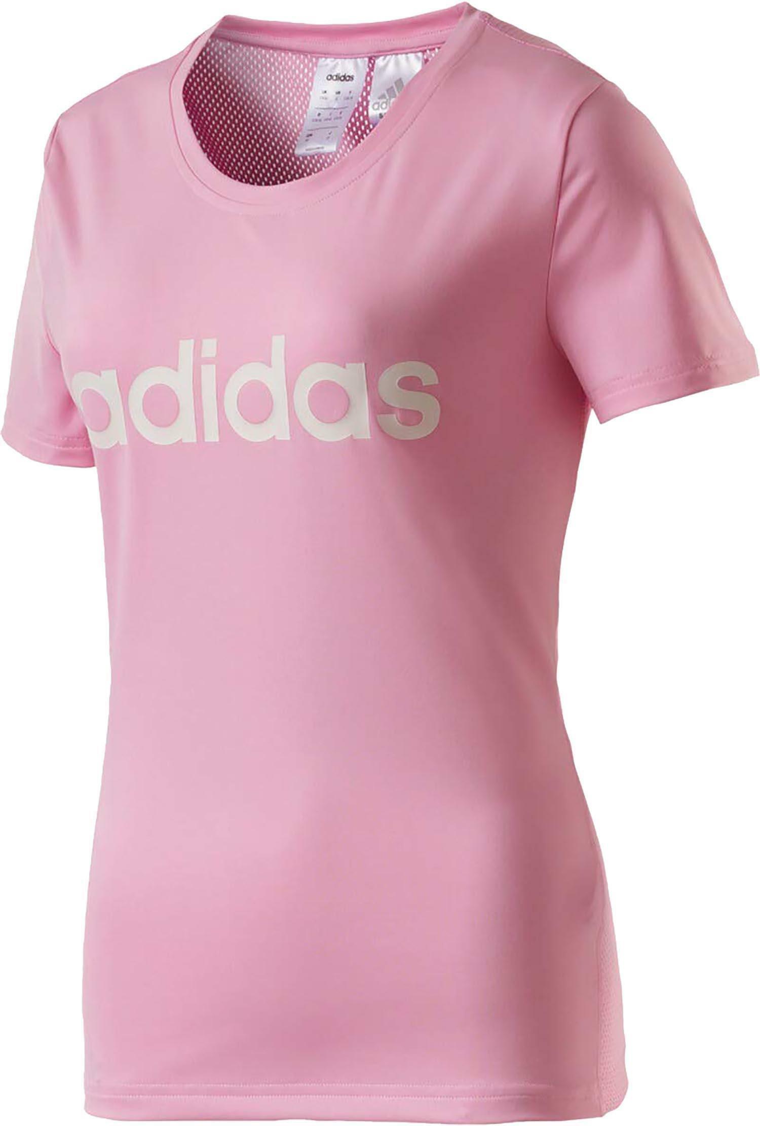adidas adidas w d2m lo tee t-shirt donna rosa du2081