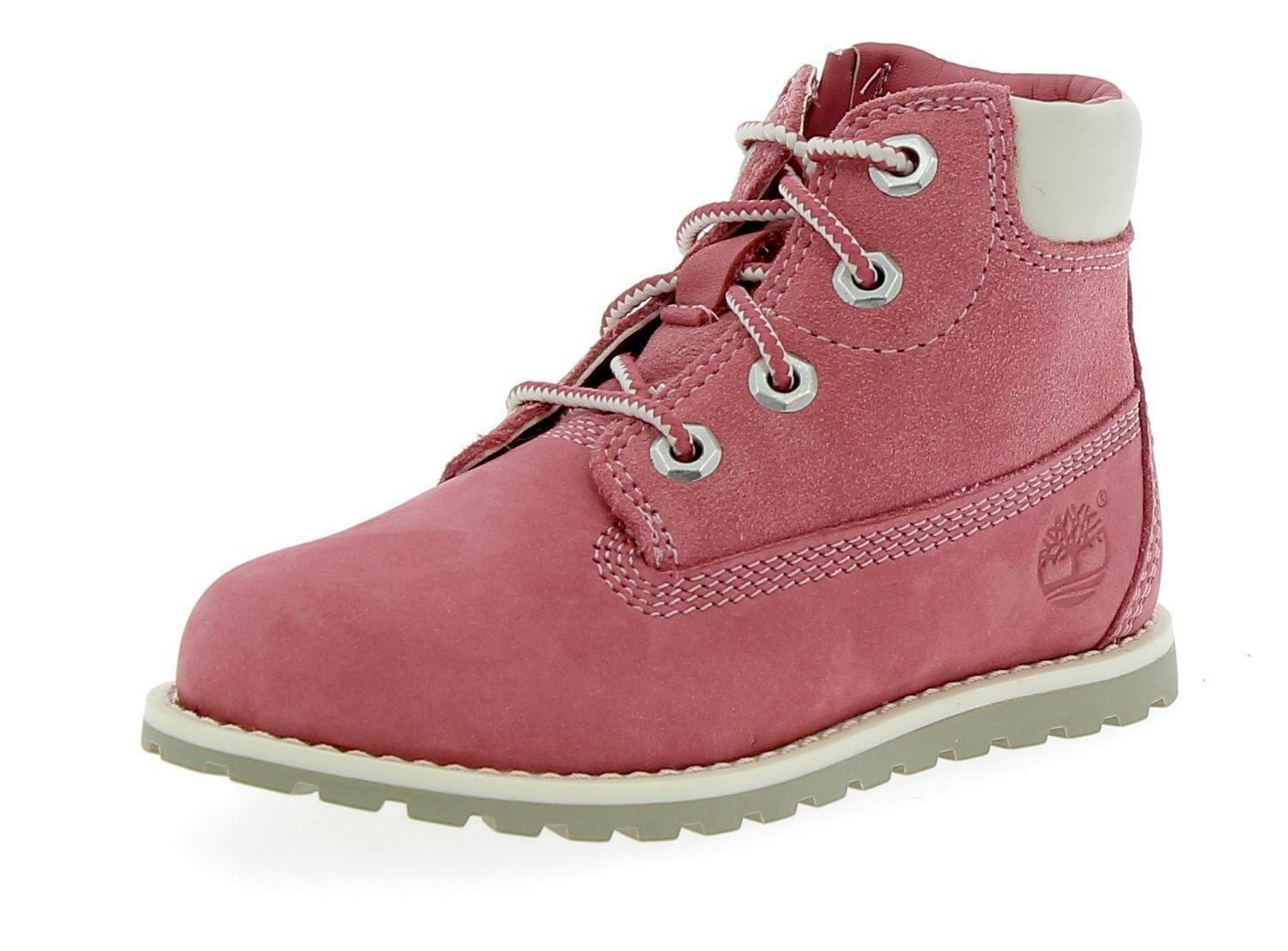 Timberland pokey plne 6in boot scarponcini bambina rosa