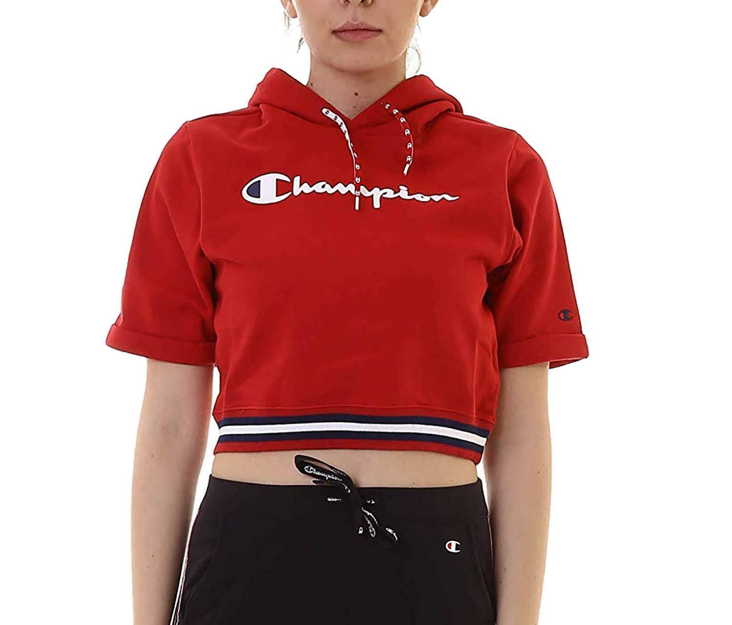 champion felpa rossa donna