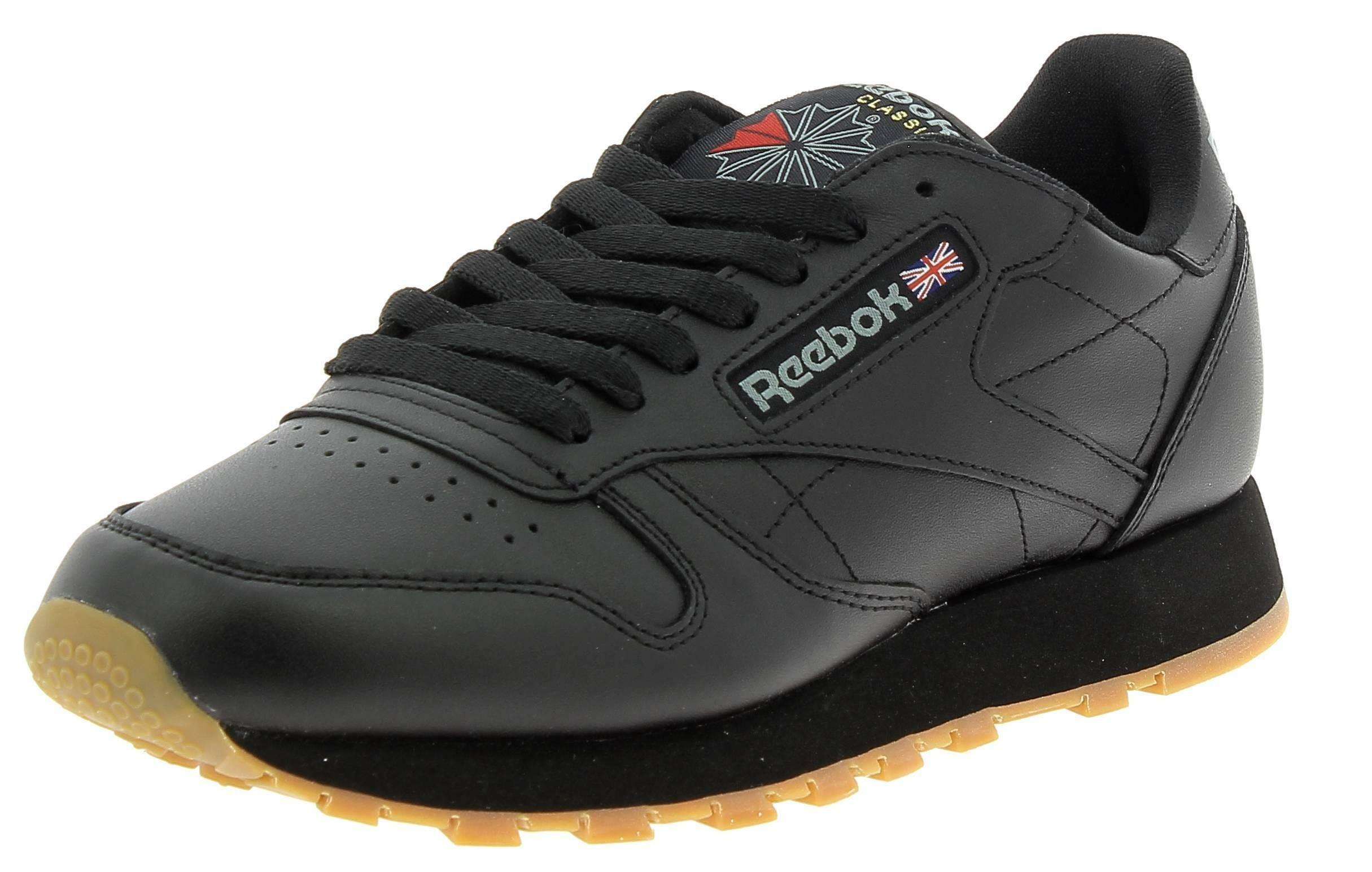 Reebok classic leather scarpe sportive uomo nere