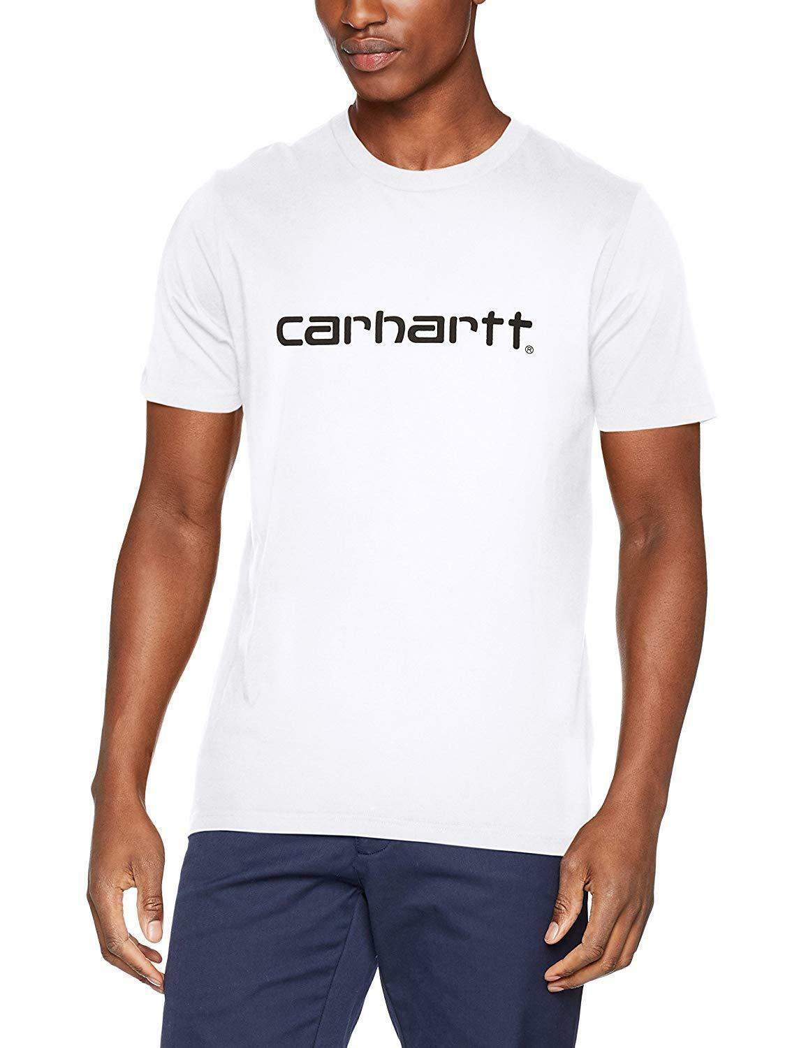 carhartt carhartt script t-shirt uomo bianca i0238034425