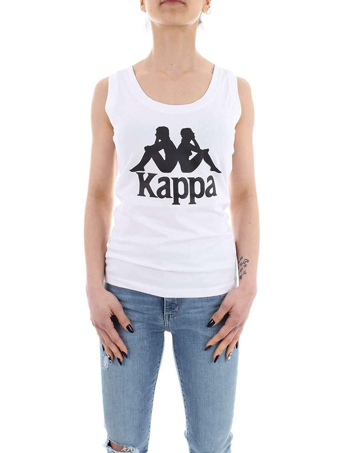 kappa kappa authentic zinac t-shirts donna bianca 303nkw0929