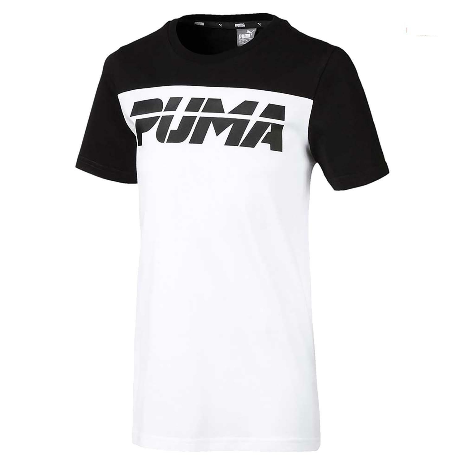 puma puma alpha tee t-shirt bambino bianca 85438301