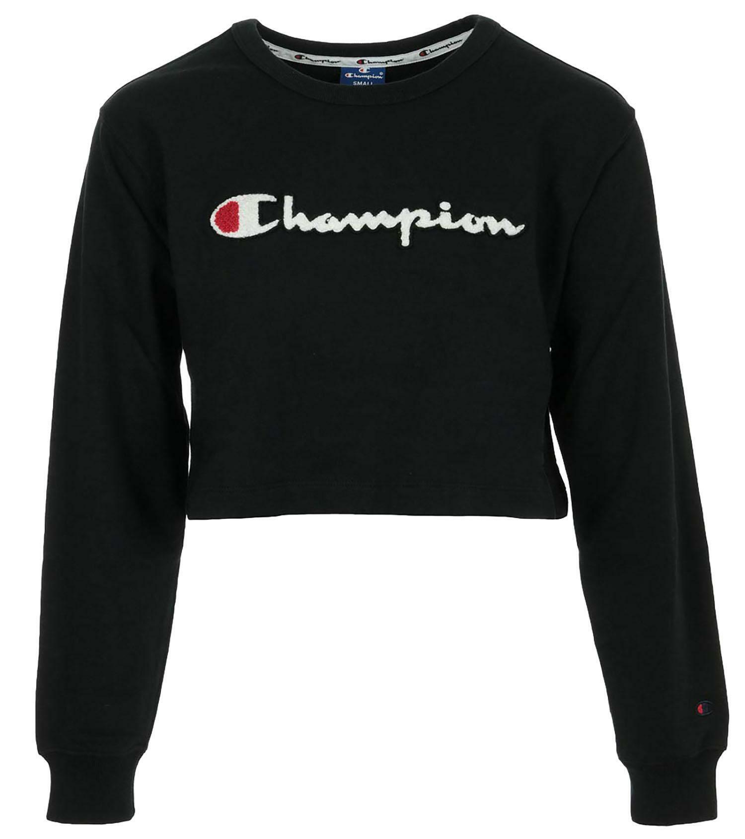 felpa champion donna nero