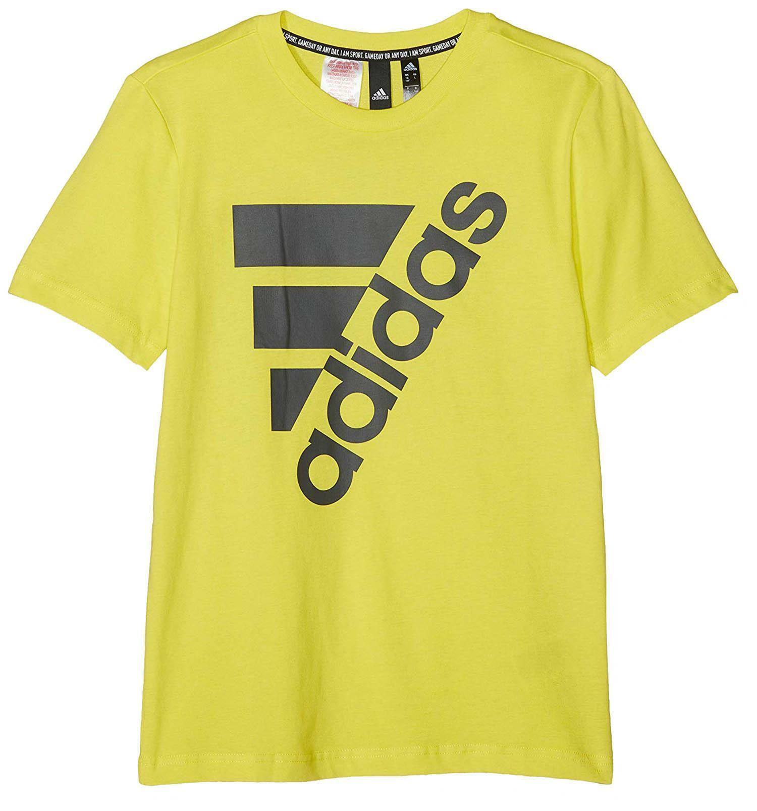 adidas adidas yb mh bos t2 t-shirt bambino gialla dv0796
