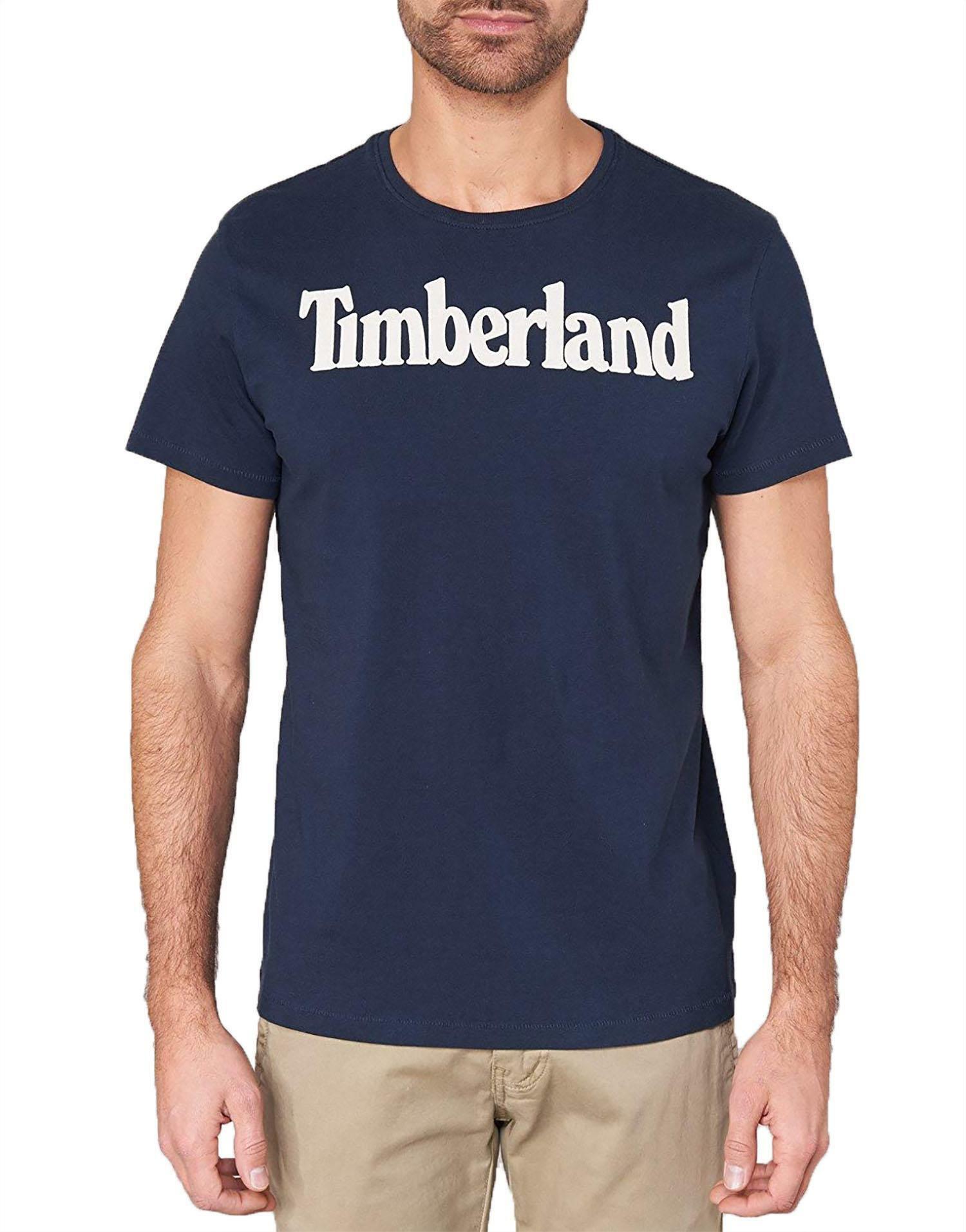 timberland timberland t-shirt uomo blu tb0a1l60h78