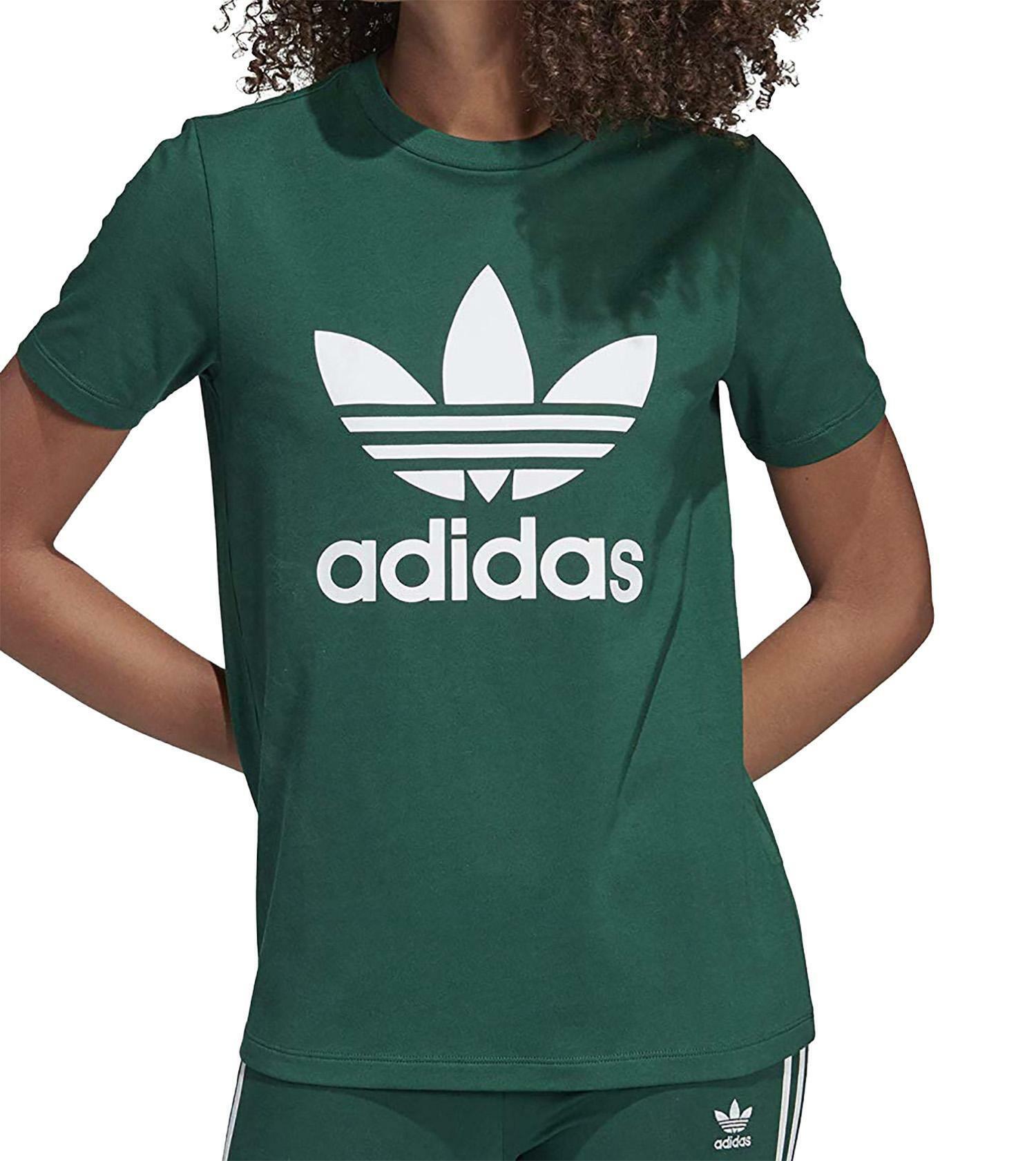 Adidas trefoil tee t-shirt donna verde dv2597