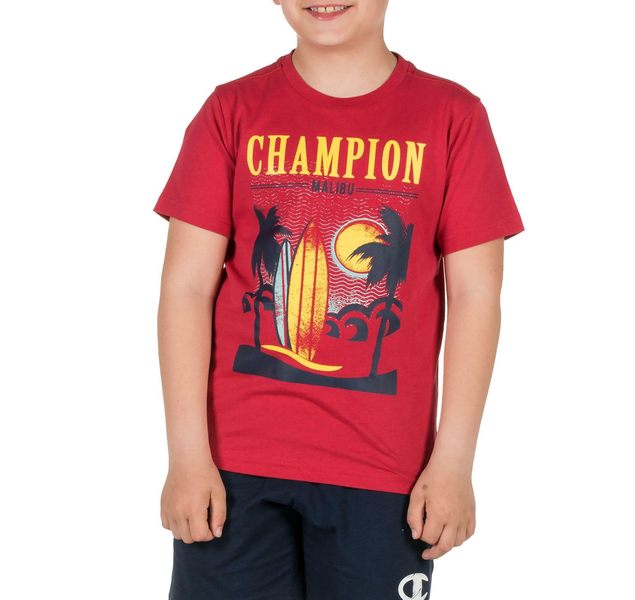 magliette champion bambino rosso
