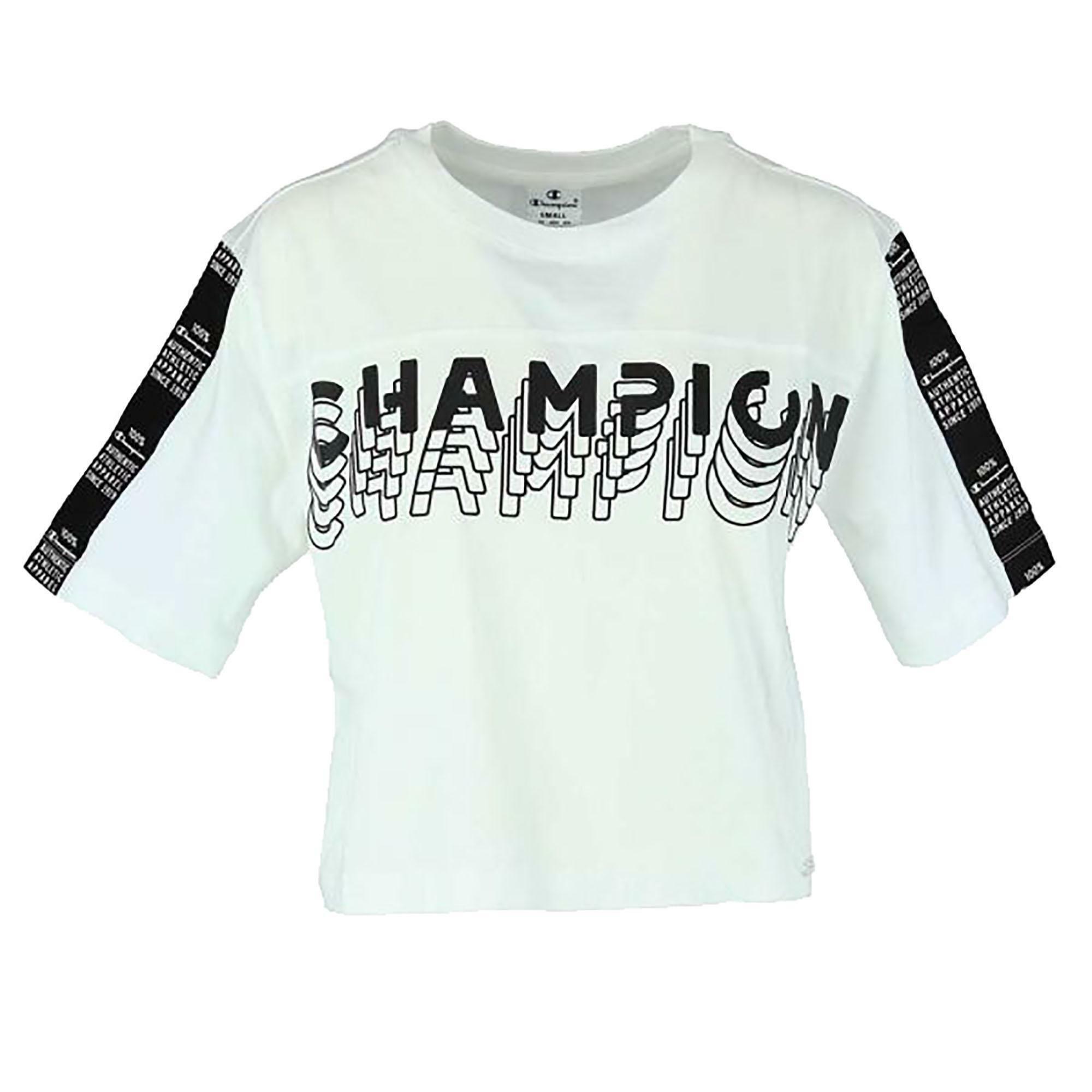 champion champion t-shirt donna bianca 111351ww001