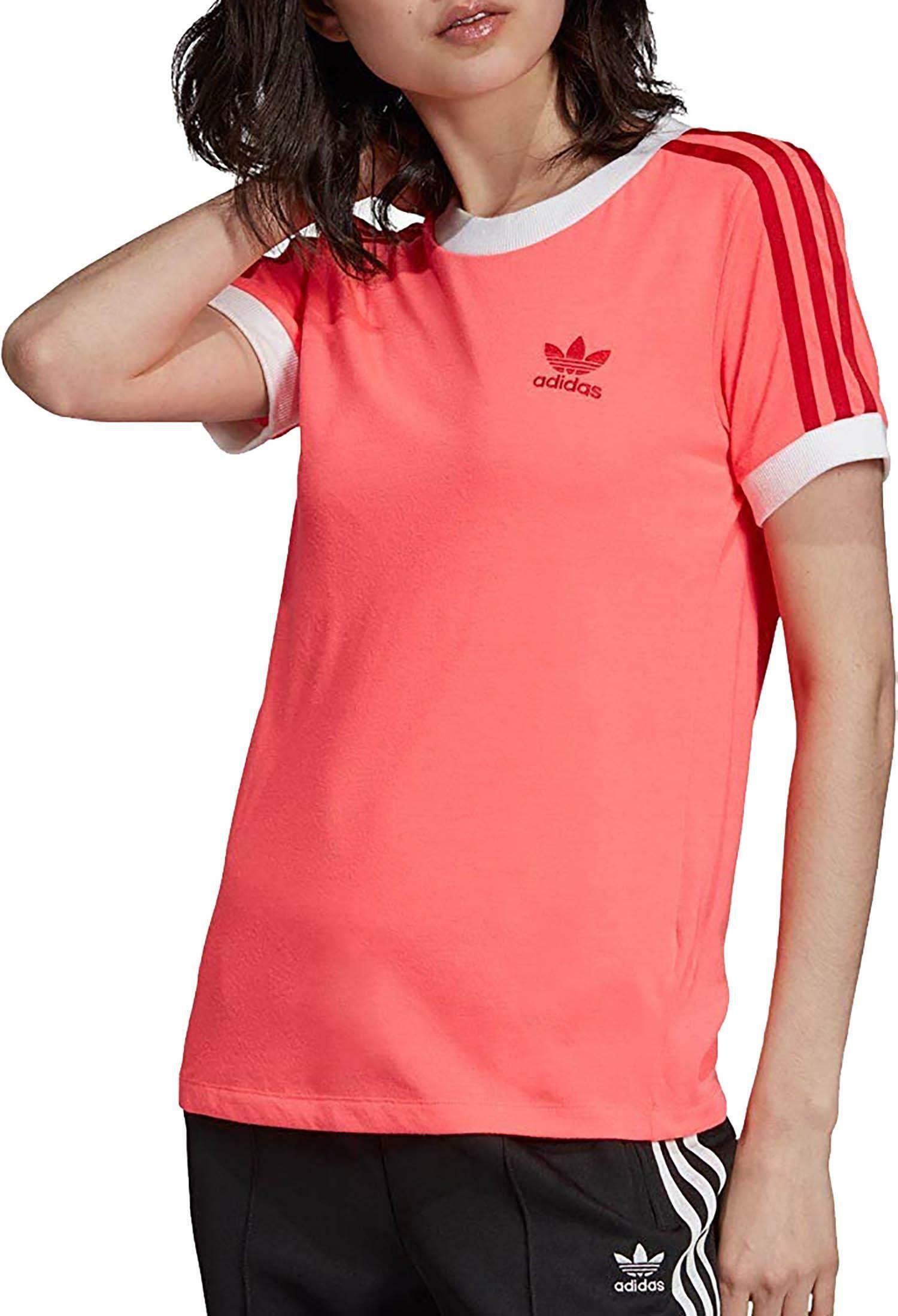 adidas adidas 3 str tee t-shirt donna rosa ed7474