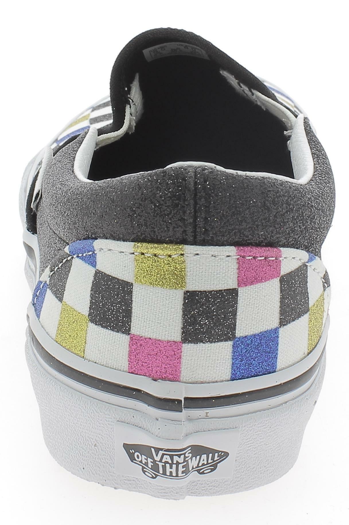 vans vans classic slip-on glitter scarpe sportive  donna multicolore vn0a4bv3v3p1