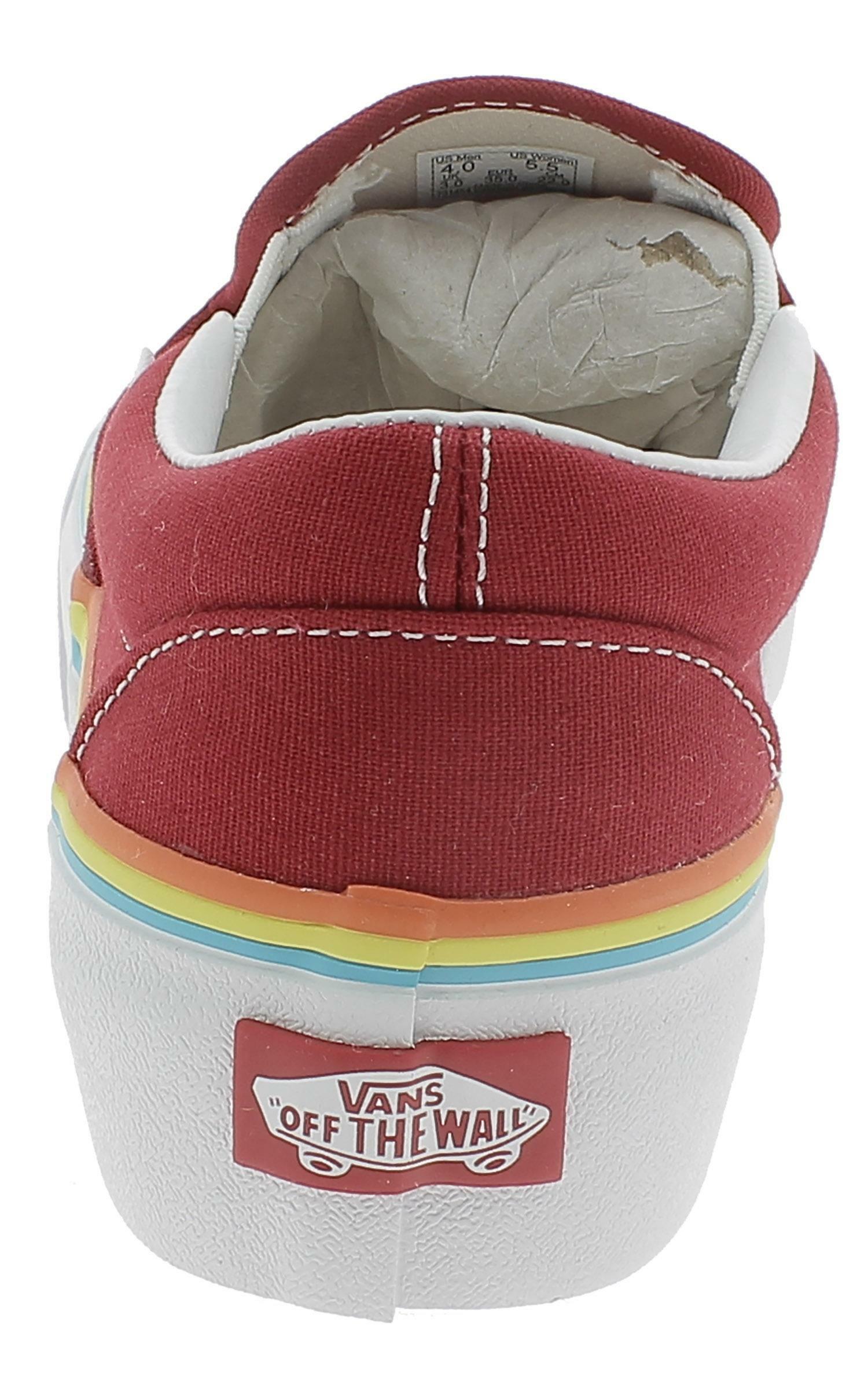 vans platform rosse